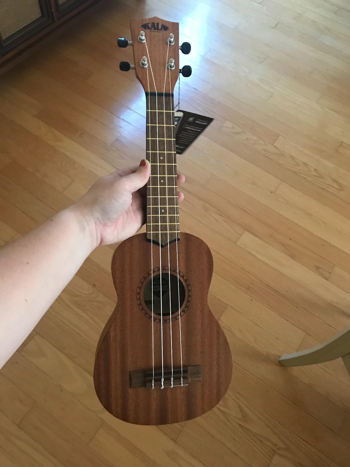 Kala LTP-S Learn-to-Play Mahogany Soprano Ukulele Starter Kit | Satin Mahogany, Includes online lessons, tuner app, and booklet customer photo 1