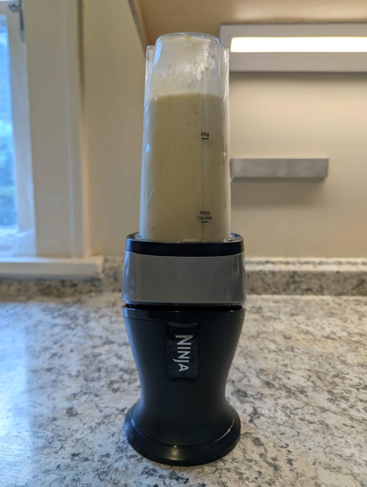 Ninja Fit Compact Personal Blender, 700W, (2) 16oz Cups, QB3001SS, 700-watt Base Blends Smoothies, Shakes & Frozen Drinks, (2) 16-oz To-Go Cups with Spout Lids, Dishwasher Safe customer photo 1