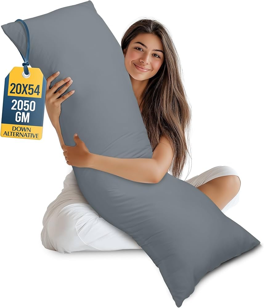 Utopia Bedding Full Body Pillow for Adults (White, 20 x 54 Inch), Long Pillow Insert for Sleeping, Ideal for Side Sleepers customer photo 2