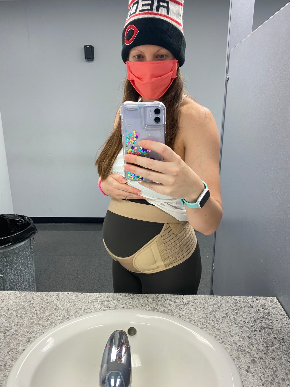 NeoTech Care Pregnancy Belly Band, Maternity Belt, for Pregnancy Belly Support, Back/Pelvic Support (Size M, Black Color) customer photo 2