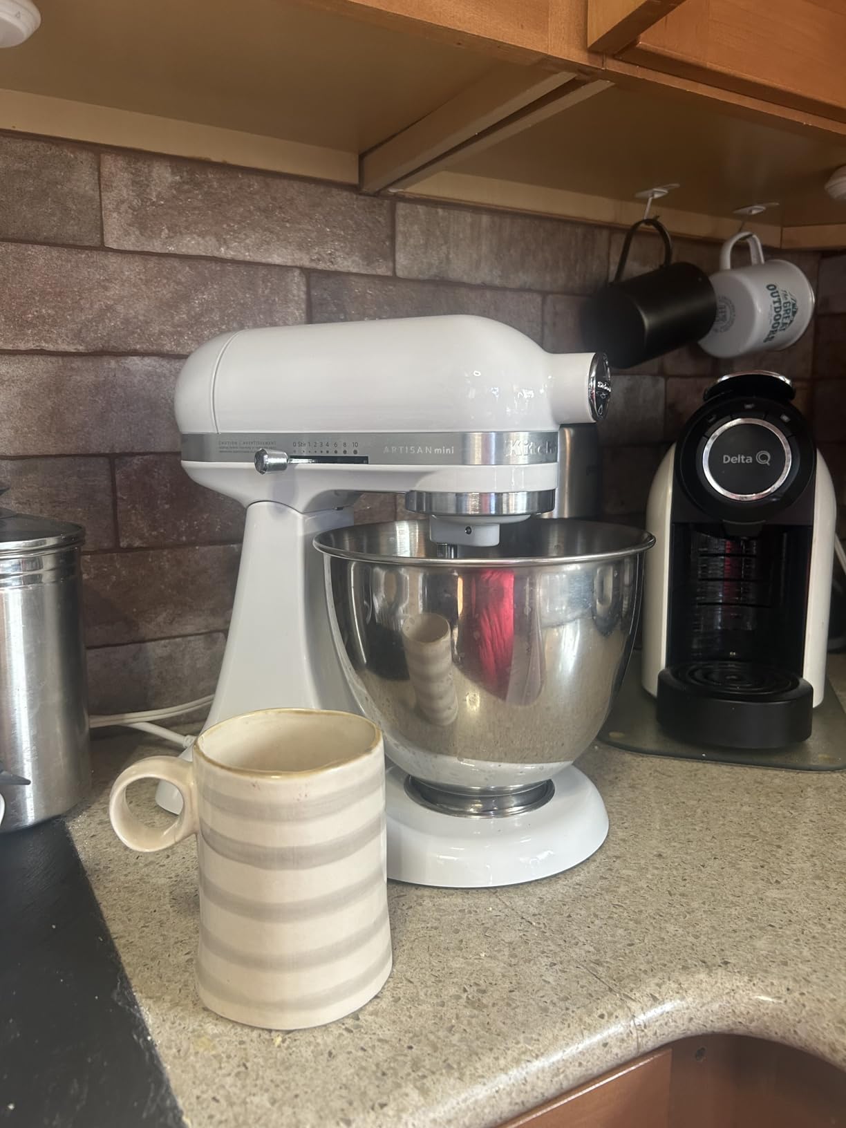KitchenAid Artisan Mini 3.5-Qt Tilt Head Stand Mixer KSM3316XCU, Contour Silver customer photo 1