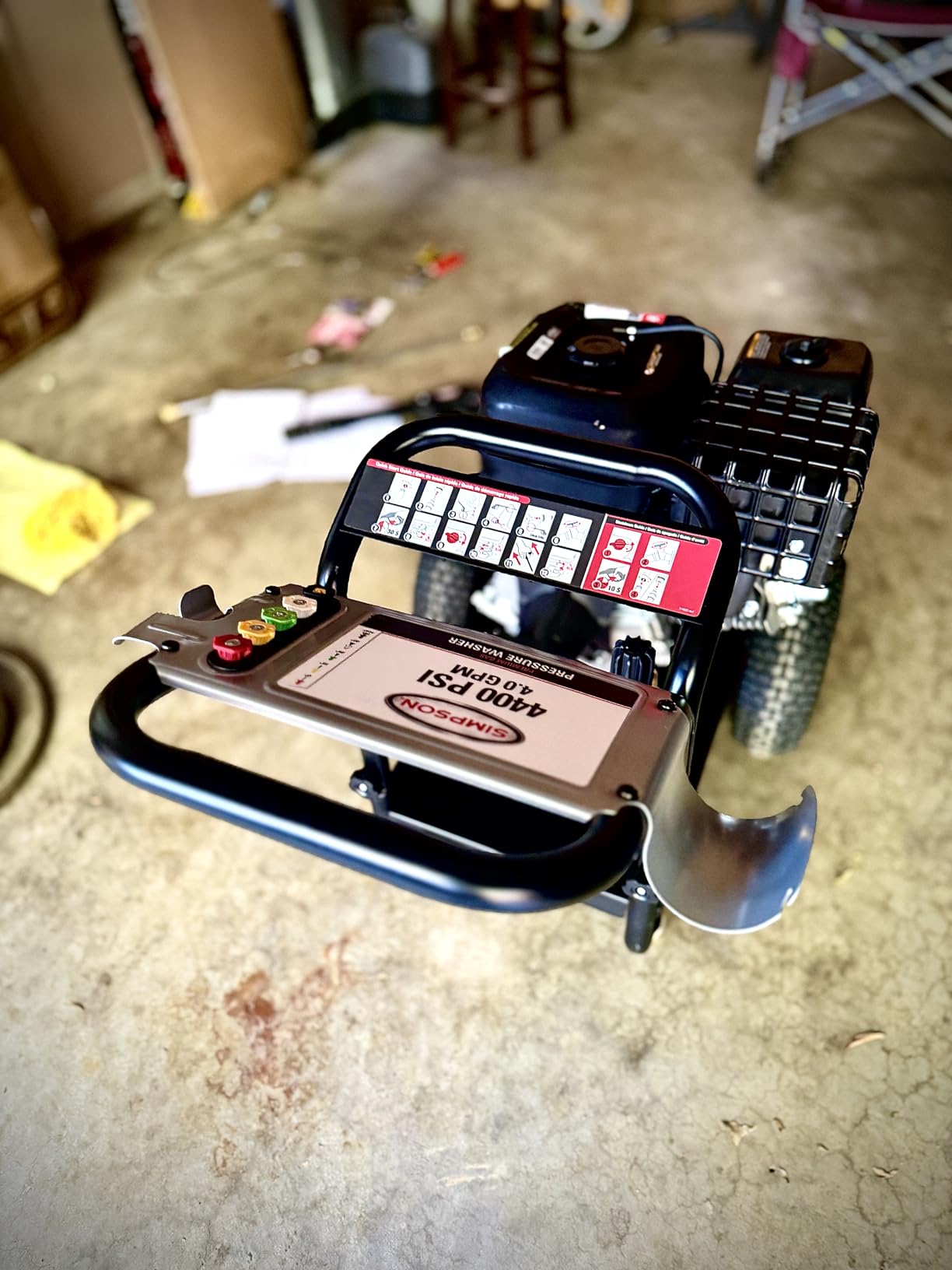Simpson PowerShot 4400 PSI Gas Pressure Washer, 4.0 GPM, CRX 420cc Engine | Gas Power Washer For Professionals. AAA Triplex Pump, 50' Hose, 5 Nozzles, Welded Steel Frame. 49-State Compliant. PS60843 customer photo 1