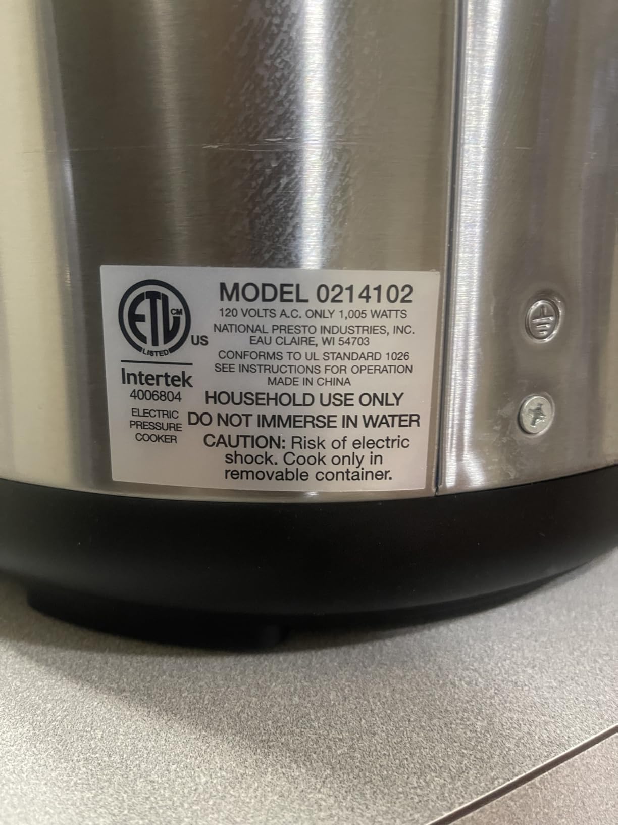 Presto 02141 6-Quart Electric Pressure Cooker customer photo 2