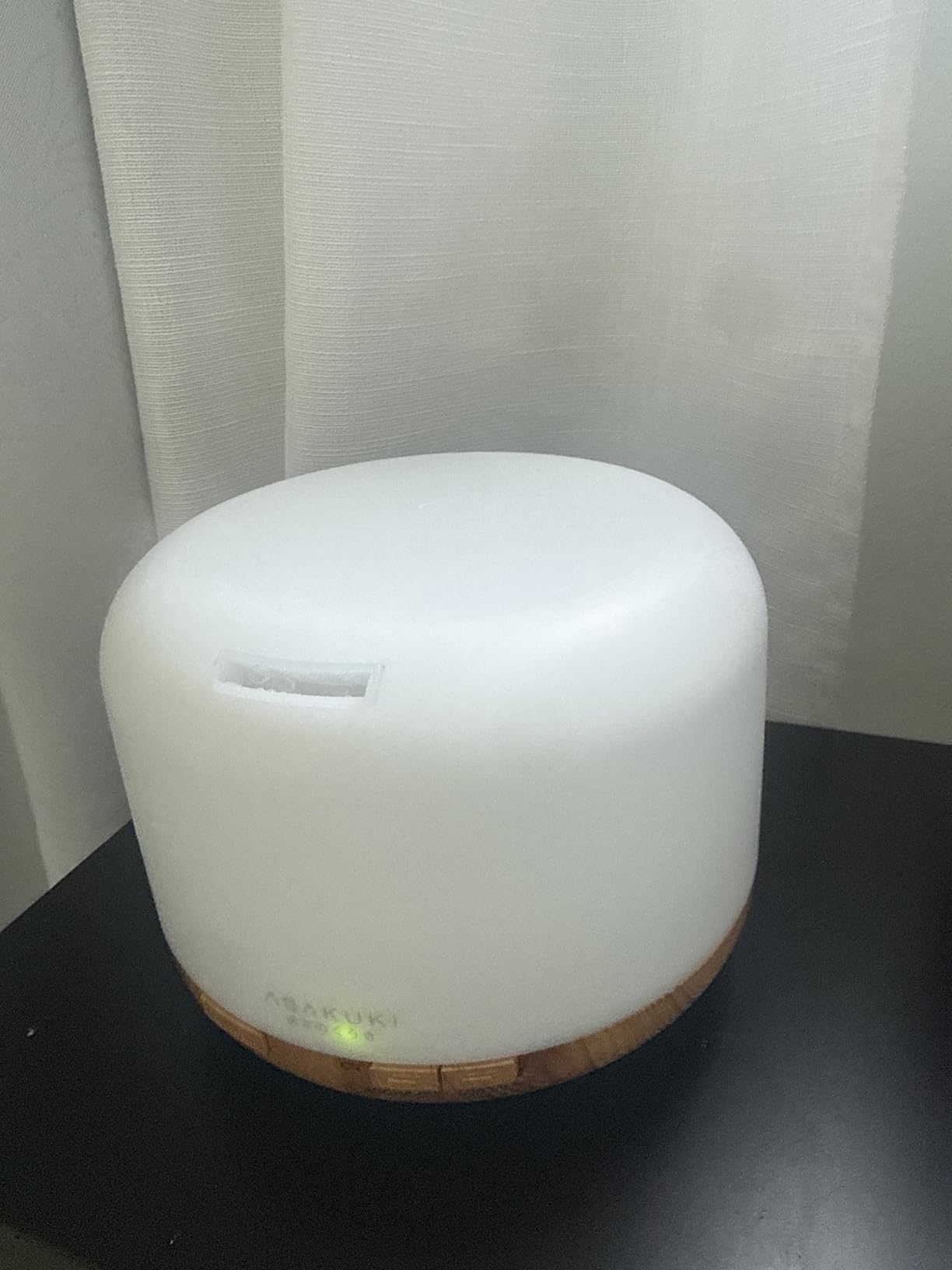 ASAKUKI Essential Oil Diffuser for Home, 500ML Aromatherapy Diffuser Humidifier with Remote Control, 7 Color LED Lights, Quiet Cool Mist Diffuser for Bedroom, Office (Yellow) customer photo 2
