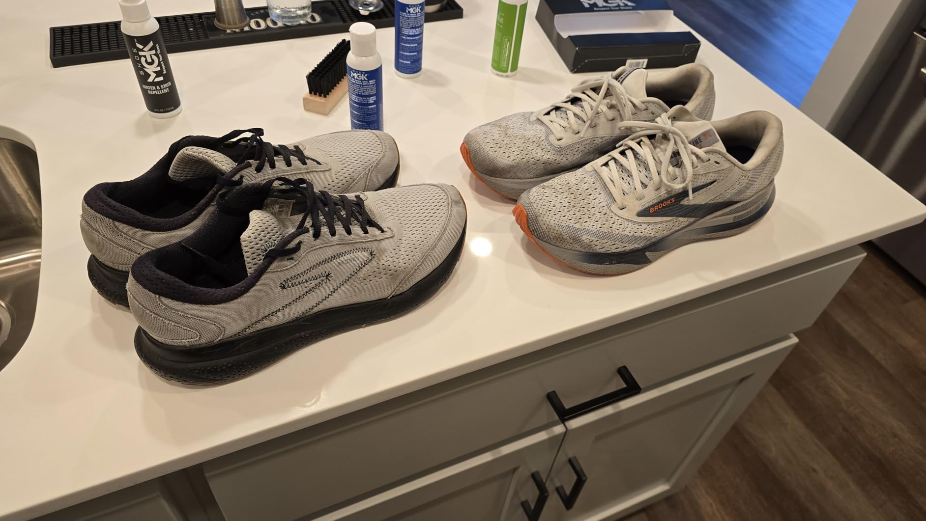 MGK Complete Kit: Shoe Cleaner, Care, Water & Stain Protection - Revitalize, Shield, and Freshen Sneakers, Leather, and Dress Shoes With Deodorizer customer photo 2
