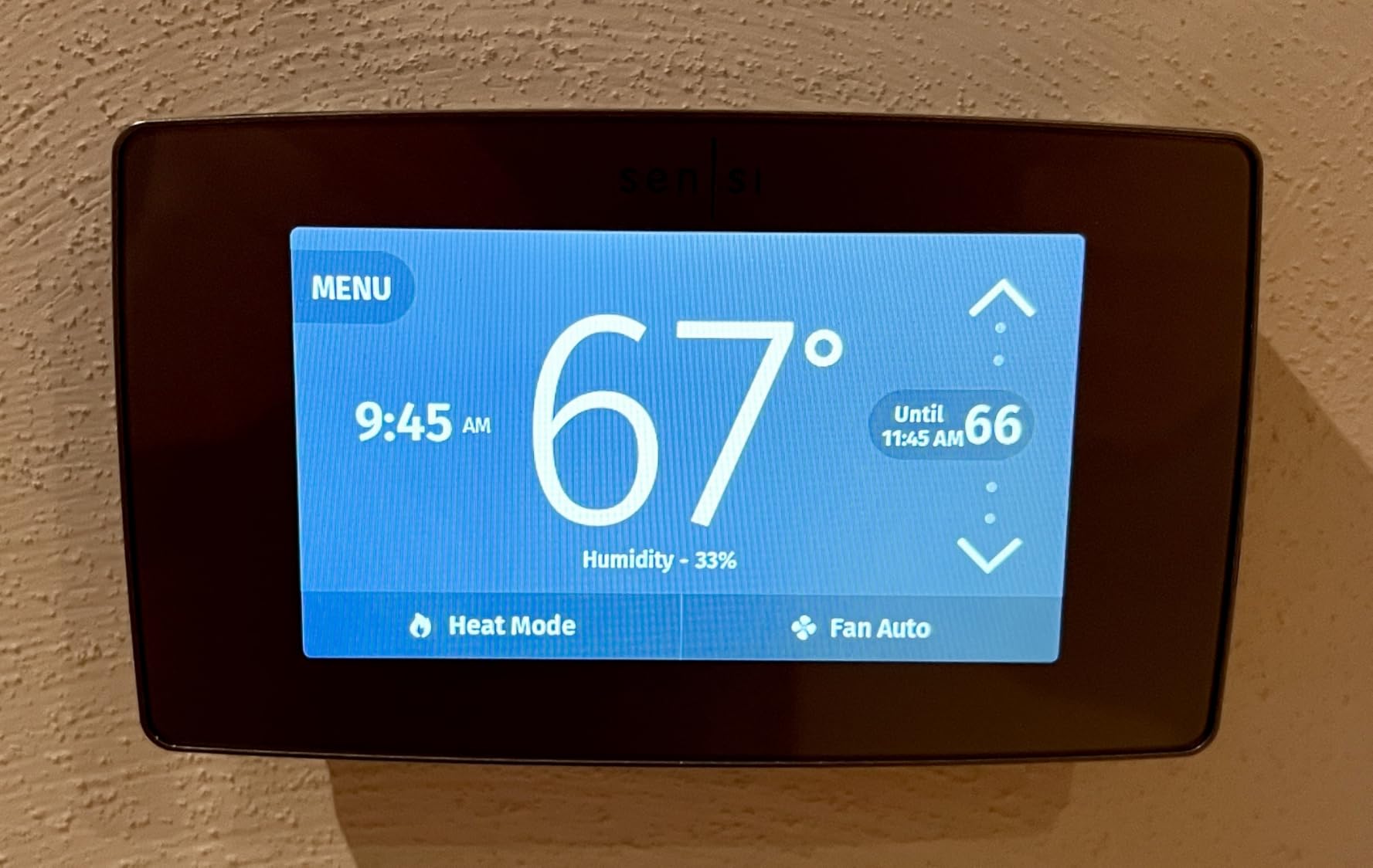 Sensi Touch Smart Thermostat by Emerson with Touchscreen Color Display, Programmable, Wi-Fi, Mobile App, Easy DIY, Data Privacy, Works with Alexa, Energy Star Certified, ST75 customer photo 1