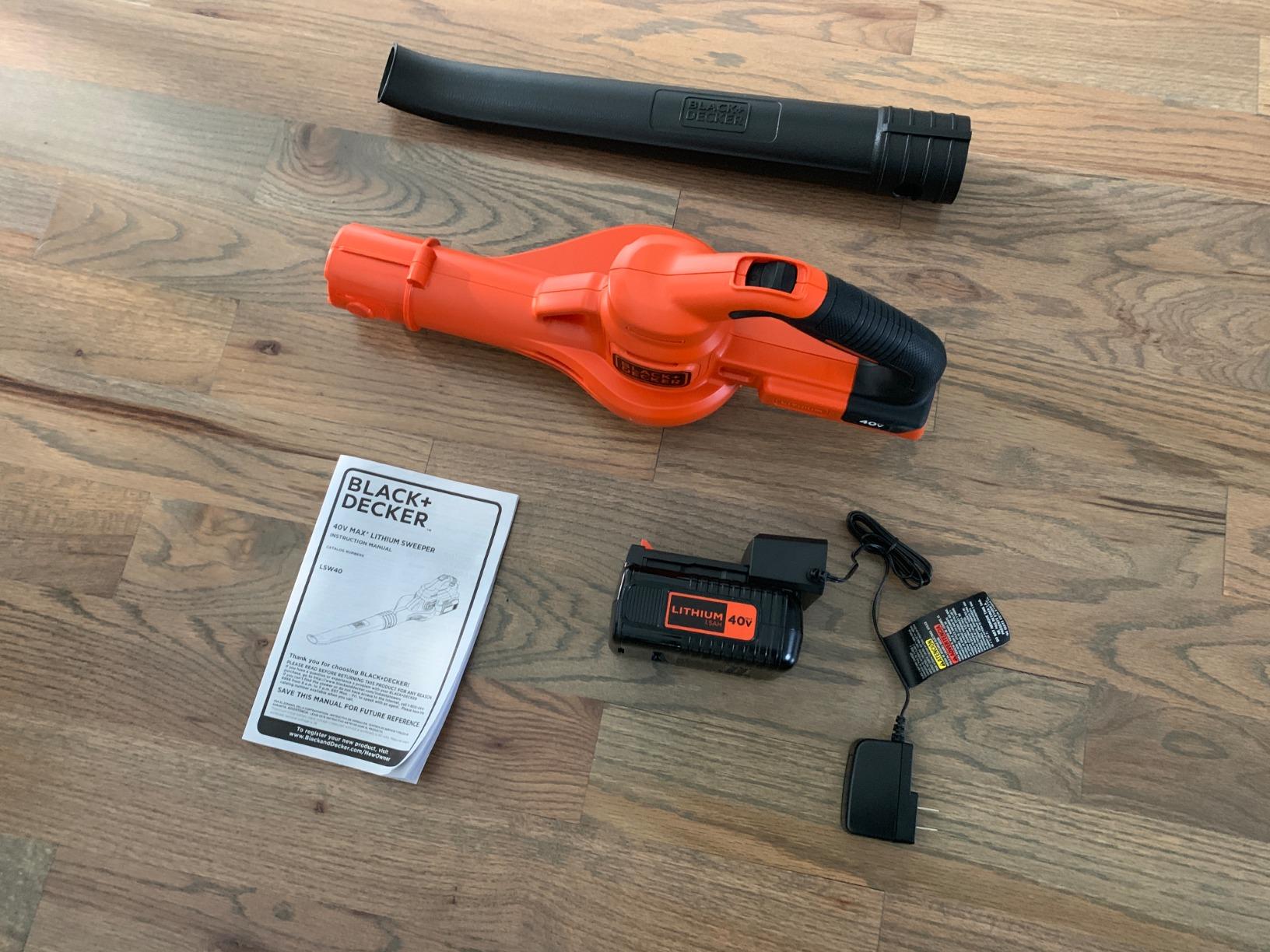 BLACK+DECKER Cordless Leaf Blower, 40V MAX, Leaf Blower Cordless with Battery and Charger, 125 MPH Air Speed, Lightweight Handheld Yard Sweeper (LSW40C) customer photo 1