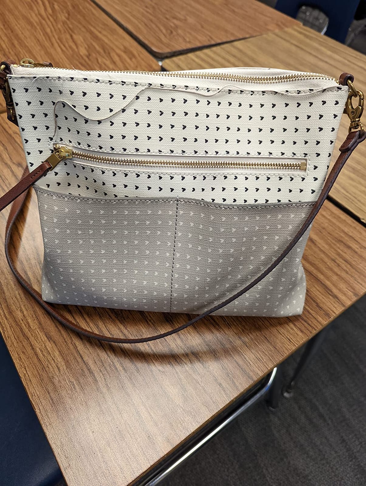 Women's Harper Leather Small Flap Crossbody Purse Handbag customer photo 1