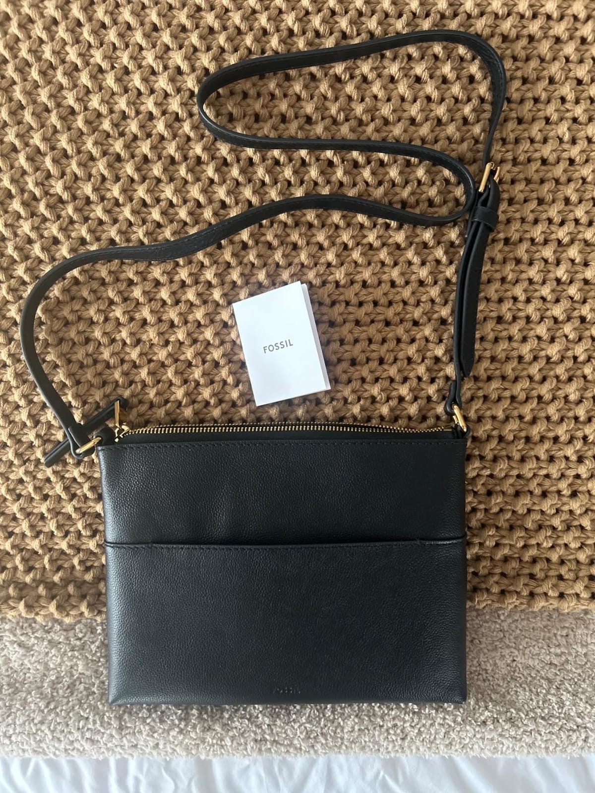 Women's Harper Leather Small Flap Crossbody Purse Handbag customer photo 2