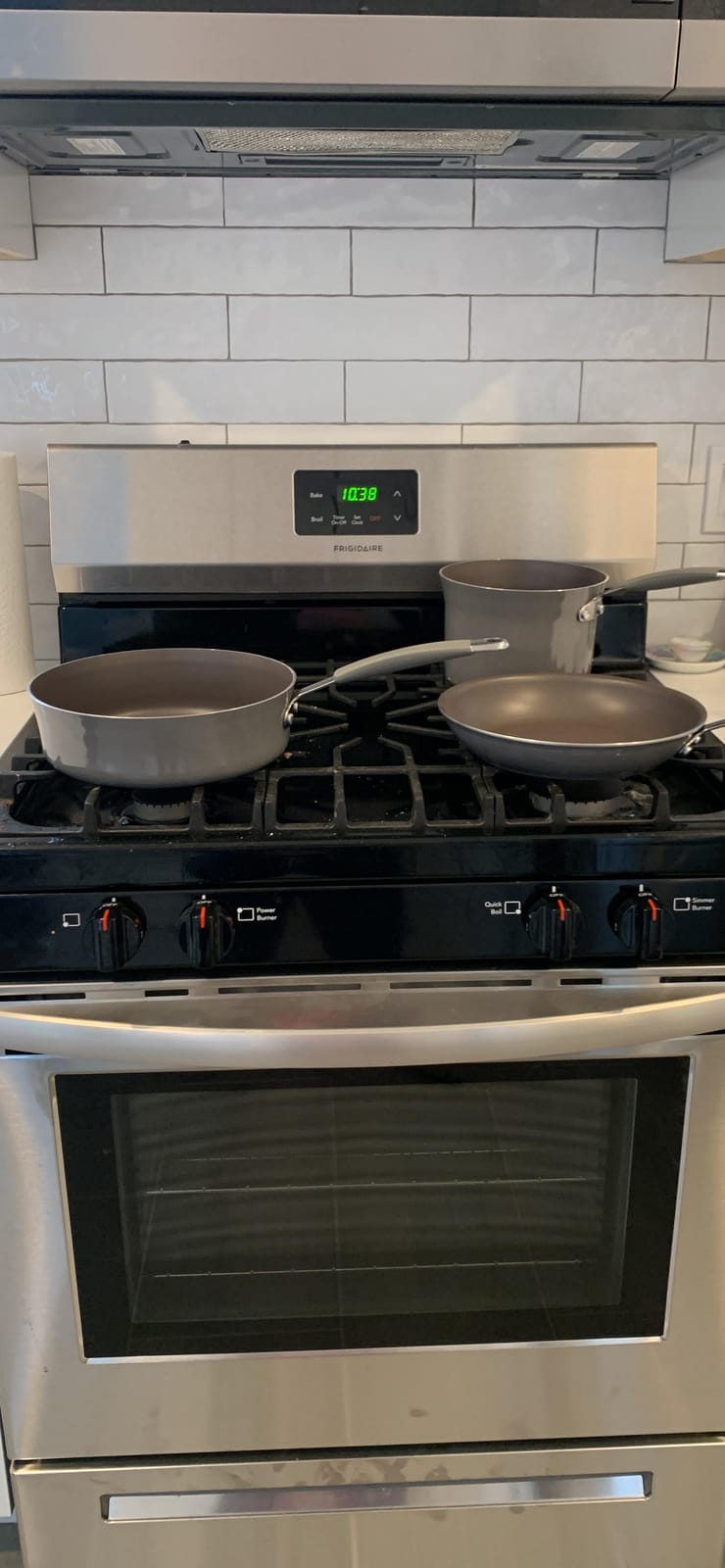 Rachael Ray Cucina Nonstick Cookware, Sea Salt Gray Pots and Pans Set, 12-Piece customer photo 2