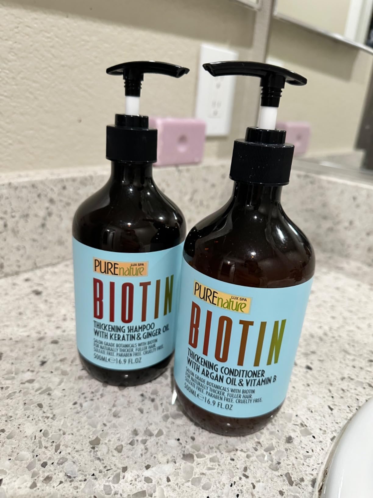 Moroccan Argan Oil Shampoo and Conditioner Set | Sulfate Free Care with Keratin for Curly, Straight, Dry & Damaged Hair customer photo 1