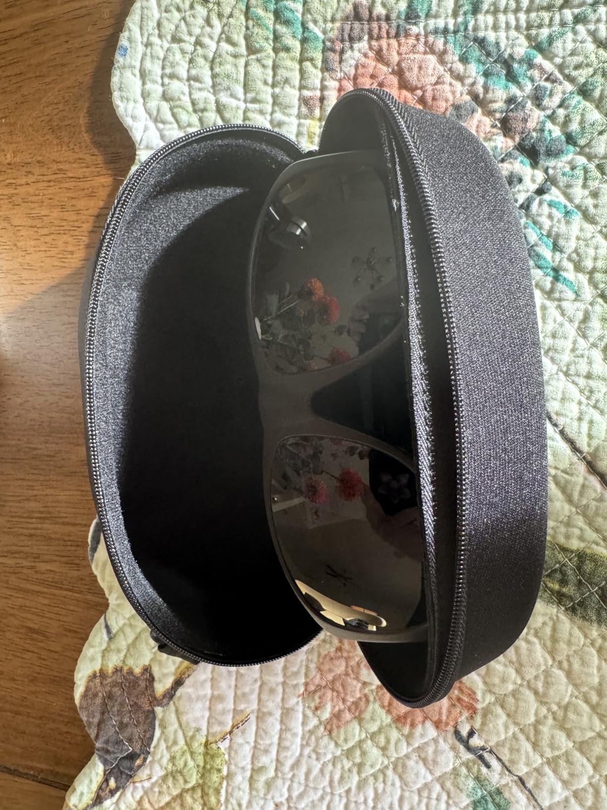 NoCry Glasses Case Hard Shell with Velvet Lining, Reinforced Zipper & Belt Clip - Protective Sunglasses or Eyeglass Case for Sunglass or Safety Glasses, Perfect Storage for Travel - For Men and Women customer photo 2