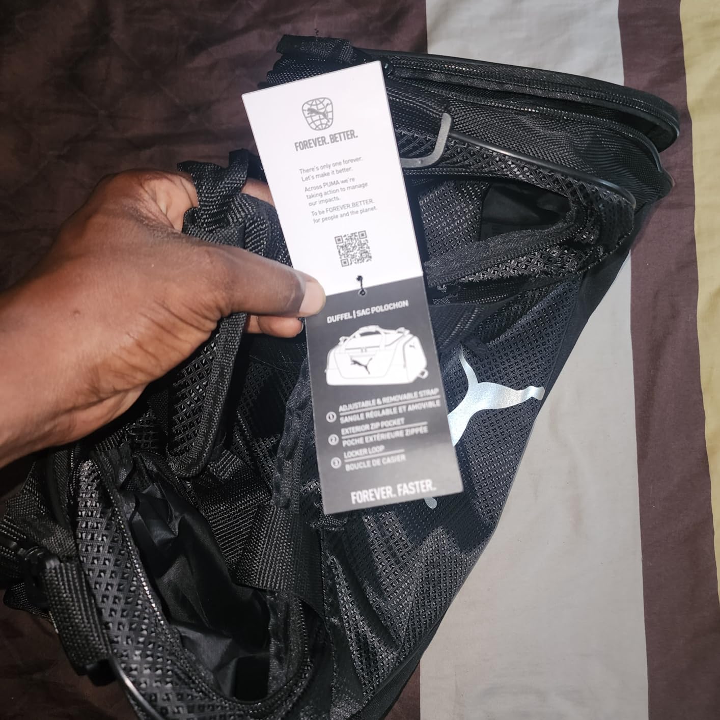 PUMA Contender Duffel Bag with Removable Strap & Shoe Pocket customer photo 2