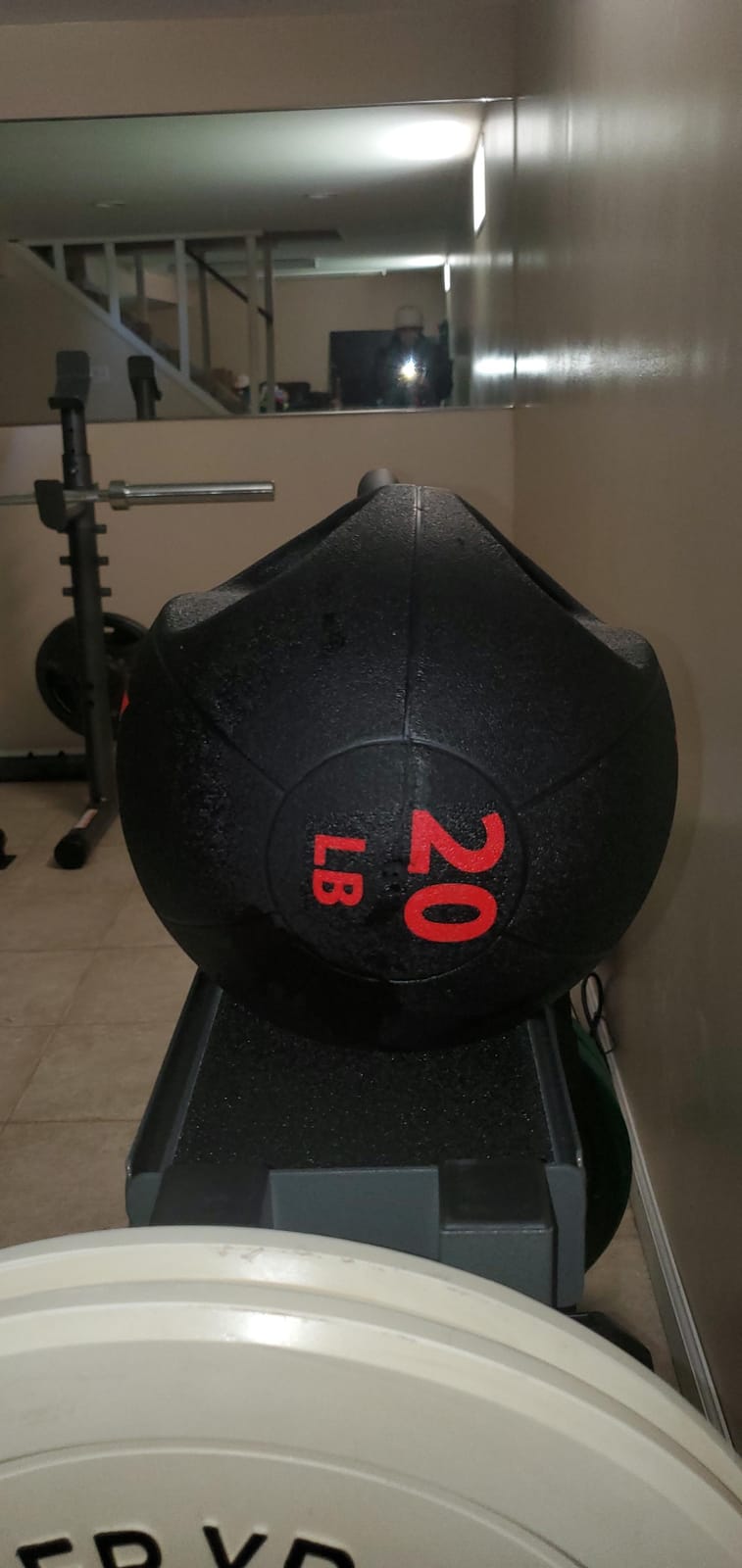 ZELUS Medicine Ball with Dual Grip| 10/20 lbs Exercise Ball |Weight Ball with Handles| Textured Grip Exercise Ball |Strength Training| Core Workouts | 10/20 lb, eco-friendly odorless rubber, dual anti-skid grips, for core strength training mobility, home gym crossfit customer photo 1