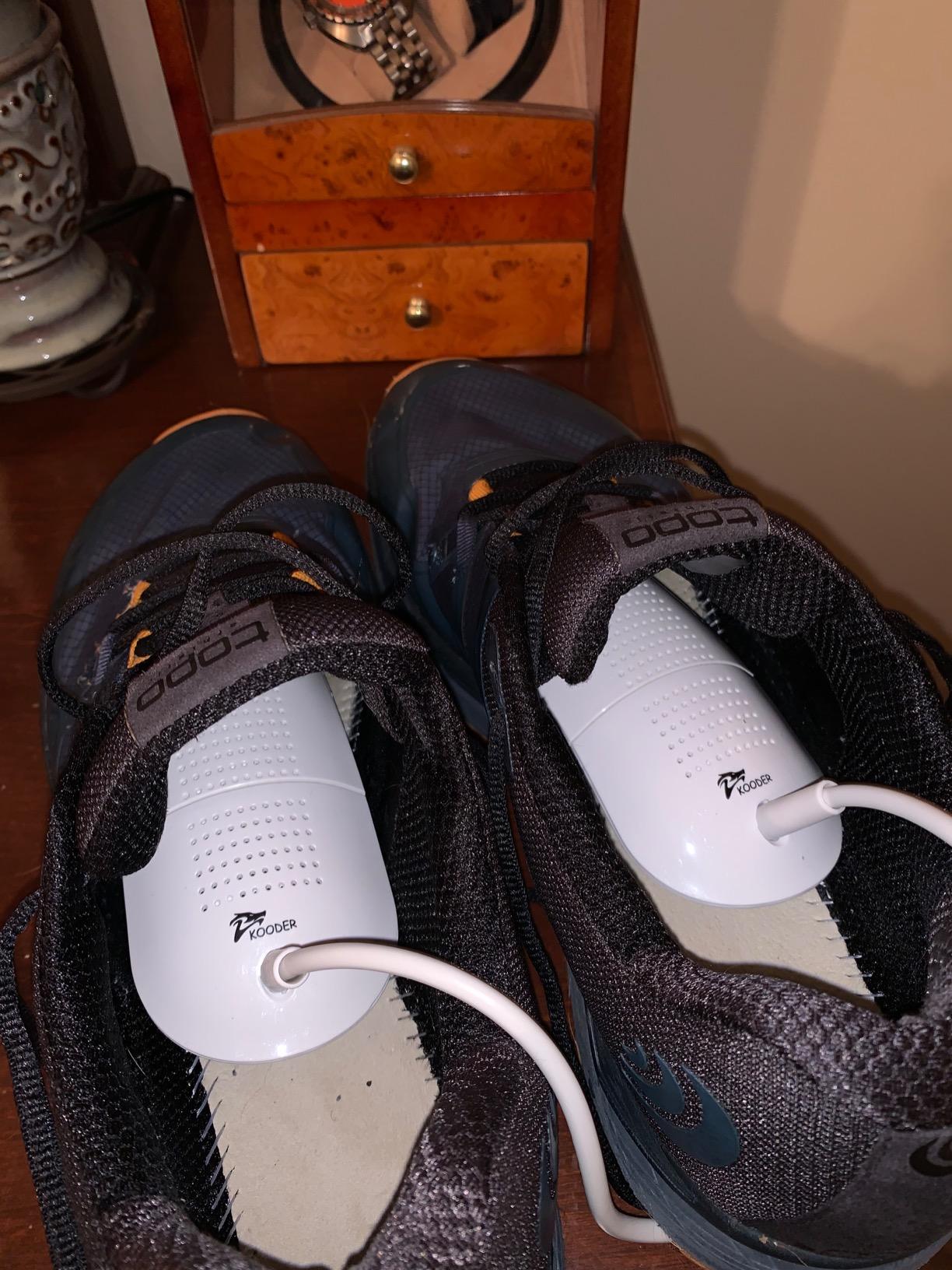 KOODER Boot Dryer, Shoe Dryer, Foot Dryer ! Eliminate bad odor and dry shoes! customer photo 1