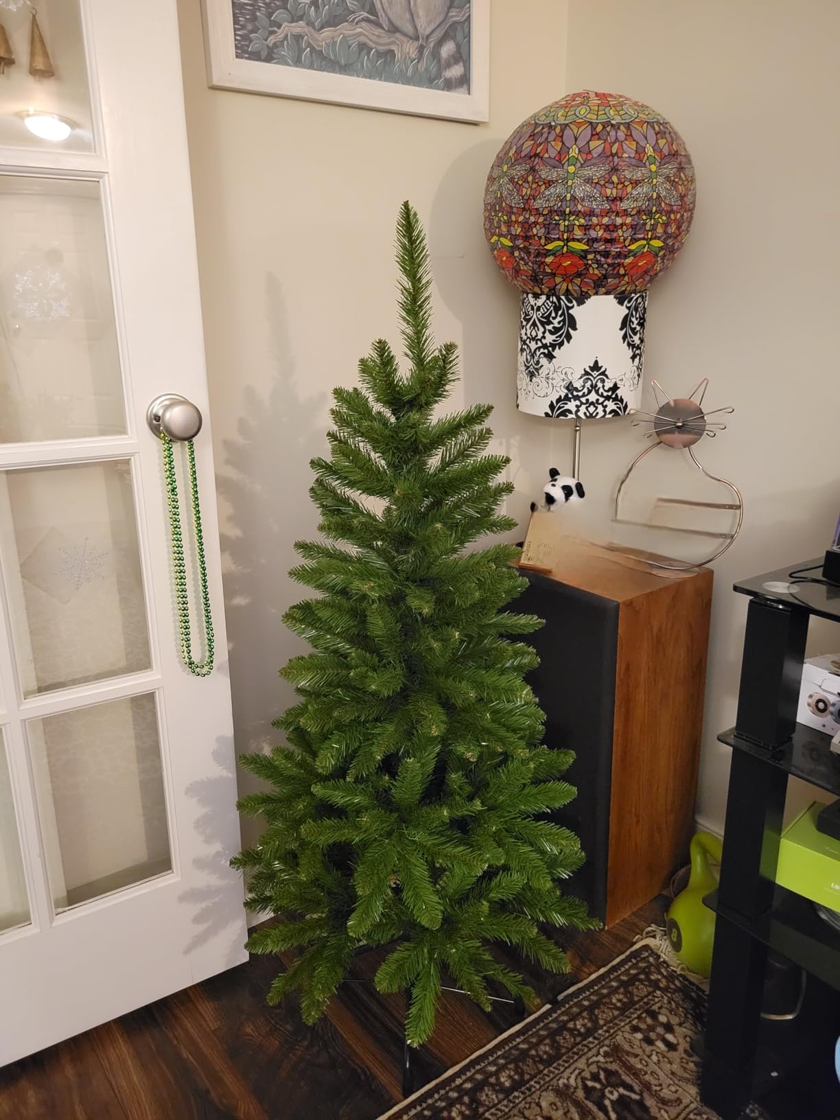 National Tree Company 4ft Unlit Kingswood Fir Mini Slim Christmas Tree | 269 Tips, Includes Stand, Artificial, Green customer photo 2