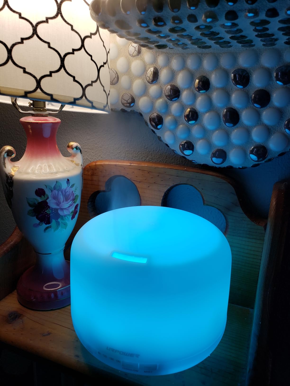 URPOWER 500ML Essential Oil Diffuser Humidifiers Ultrasonic Aromatherapy Diffusers with 4 Timer Settings and Waterless Auto Shut-Off for Home Office Living Room Yoga Remote Control NOT Included customer photo 1