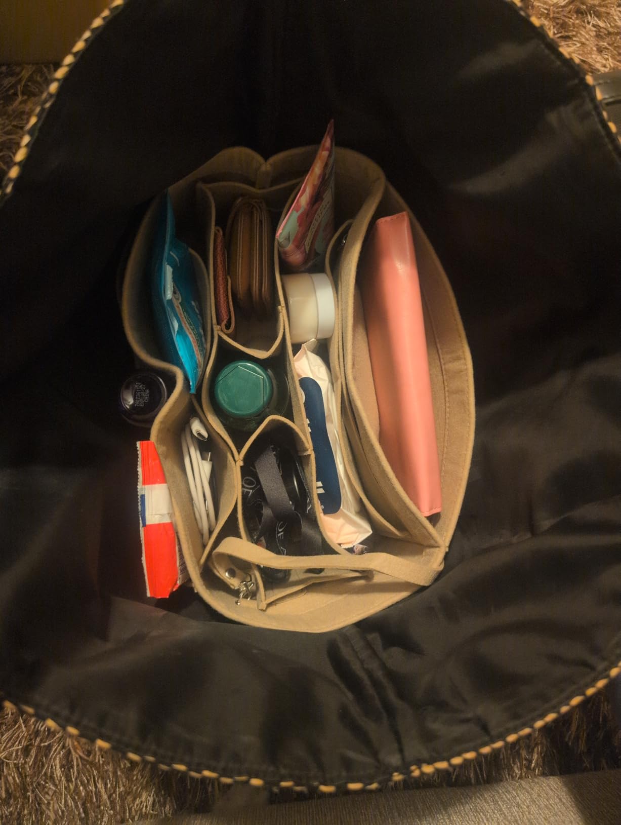 LEXSION Felt Insert Bag Organizer Bag In Bag For Handbag Purse Organizer Fits Speedy Neverful | Purse organizer insert, Lightweight multi pocket shape, Multi-pocket design customer photo 2
