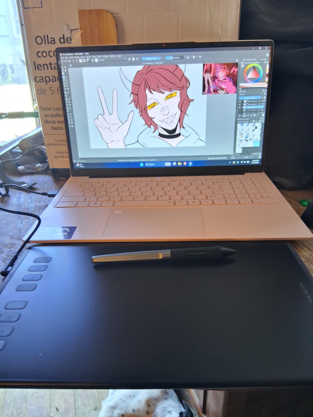 HUION Inspiroy H640P 6x4 inch Drawing Tablet 8192 Pen Pressure customer photo 2