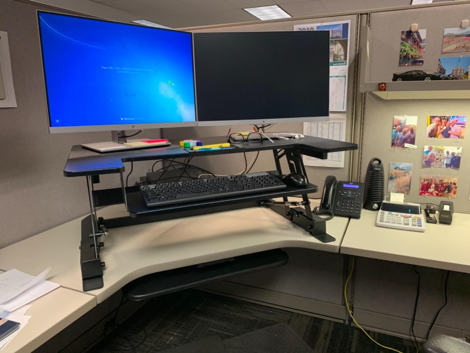 Mount-It! Standing Desk Converter, Compact 25