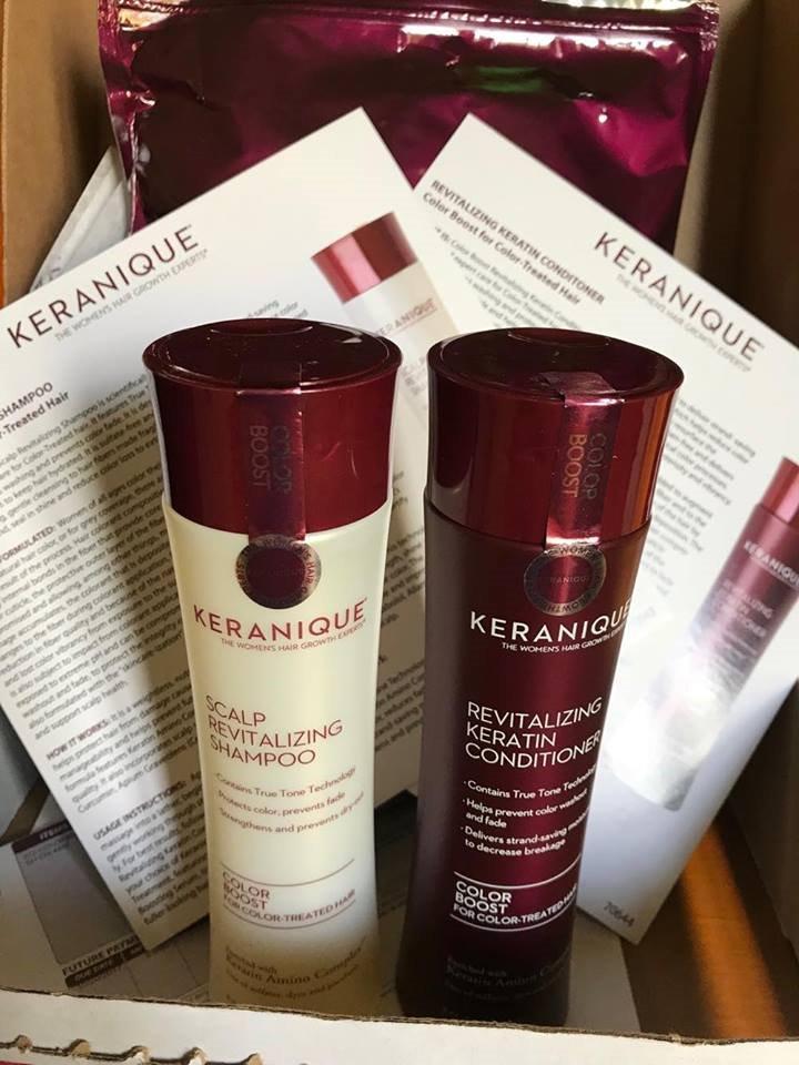 Keranique Rejuvenate Color Boost Shampoo & Conditioner for Color-Treated Hair, Thinning Hair - Sulfate & Paraben Free with UV Protection - Helps Reduce Color Fade & Wash-Out customer photo 1