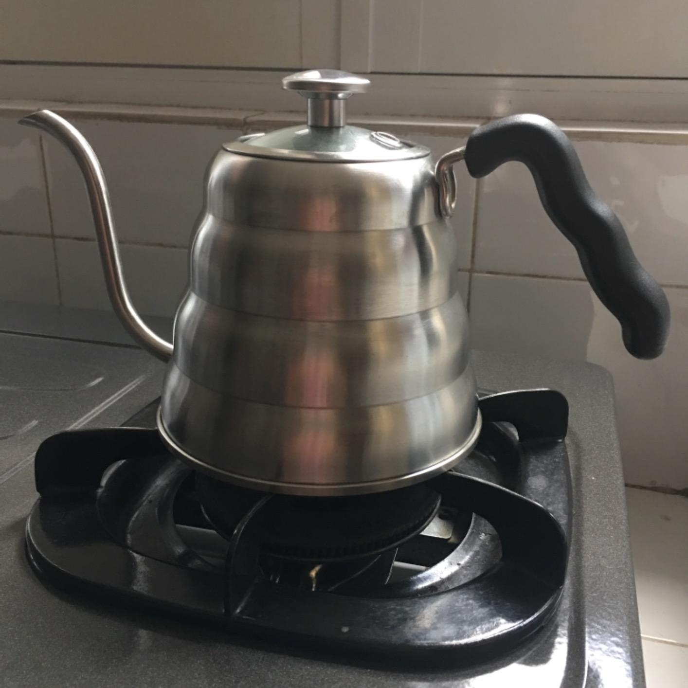 Bean Envy Pour Over Coffee Kettle, Small Gooseneck Kettle with Thermometer and Ergonomic handle, Pour Over Kettle Stainless Steel 40 Oz, Gooseneck Tea Kettle for all occasions. customer photo 2