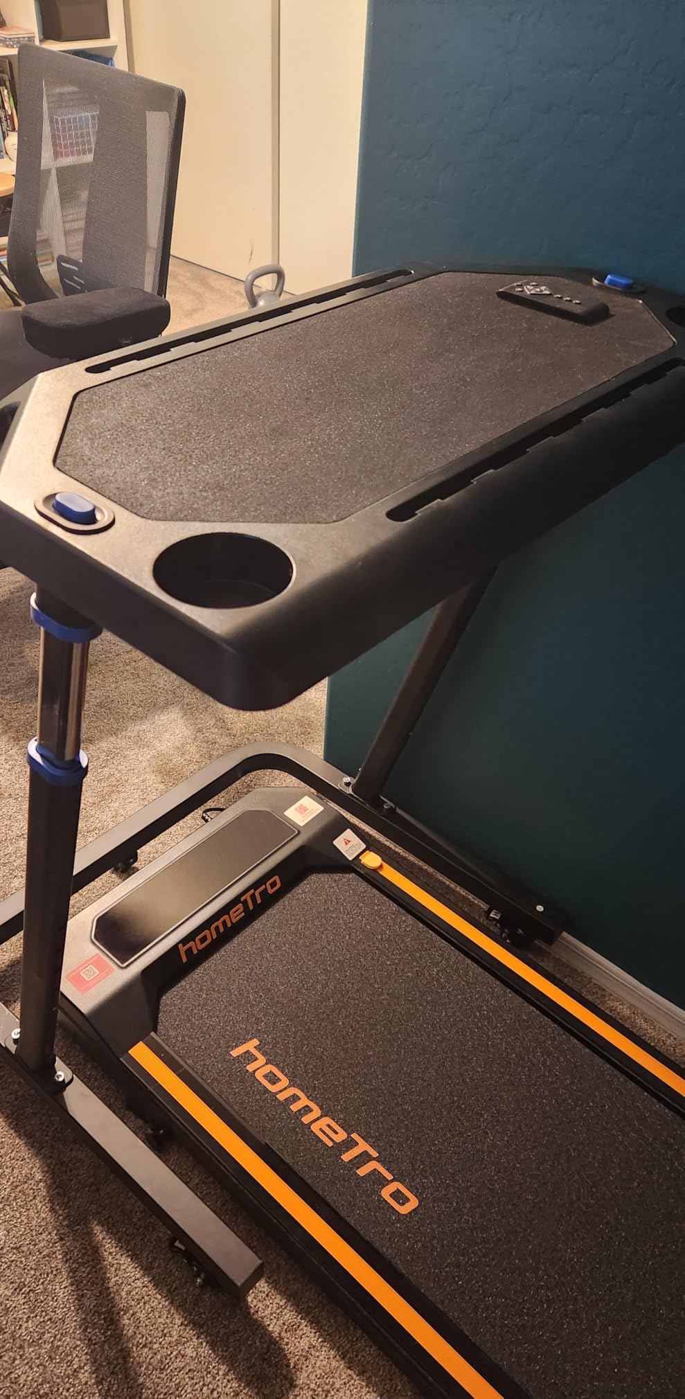 RAD Cycle Products Adjustable Bike Trainer Fitness Desk Portable Workstation Standing Desk with Non-Slip Laptop Holder and Lockable Wheels customer photo 2