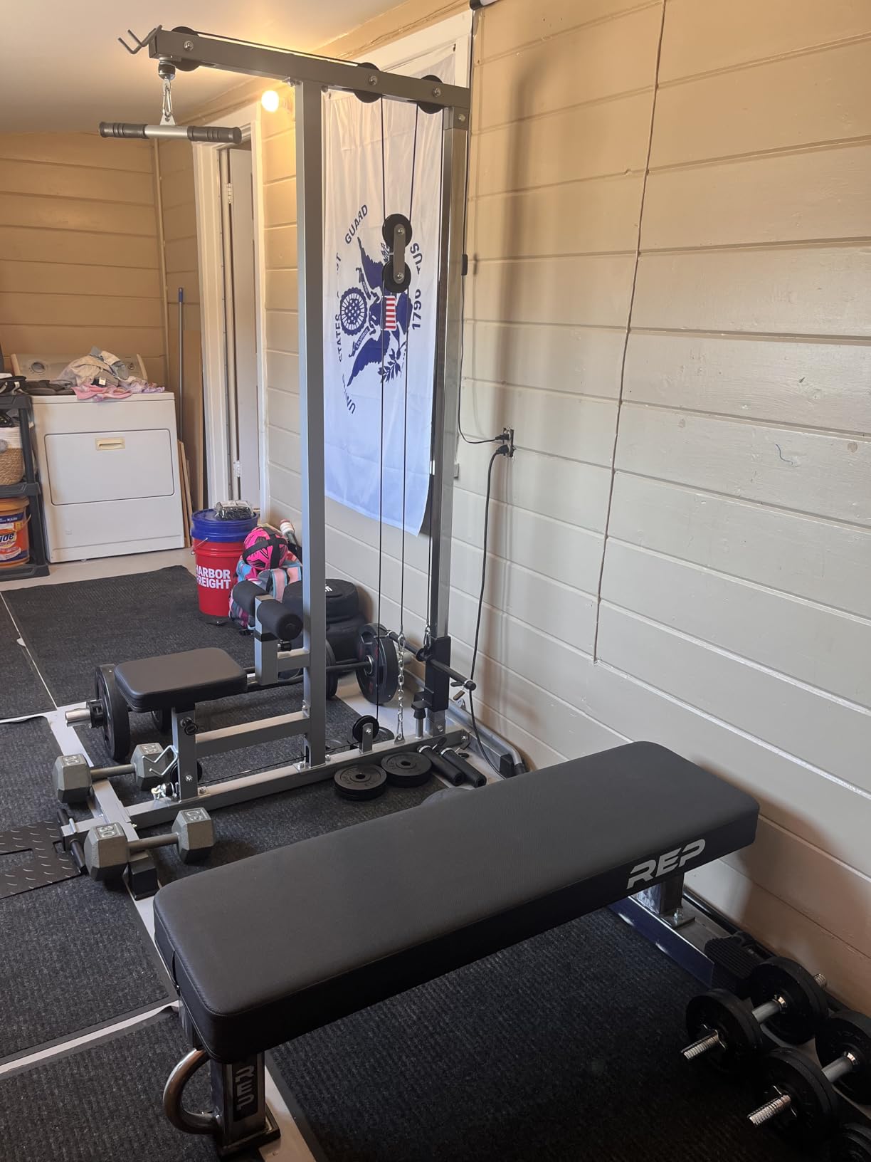 GDLF LAT Pull Down Machine, Low Row Cable Machine for Home Gym | 77