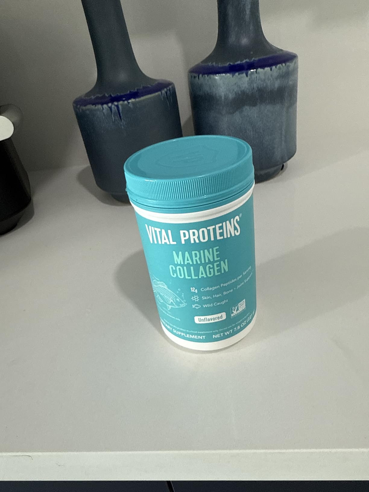 Vital Proteins Marine Collagen Peptides Powder Supplement, 7.8oz | Marine Collagen Peptides, Supports Hair Skin Nails & Joints, Hydrolyzed Collagen, 12g Per Serving customer photo 1