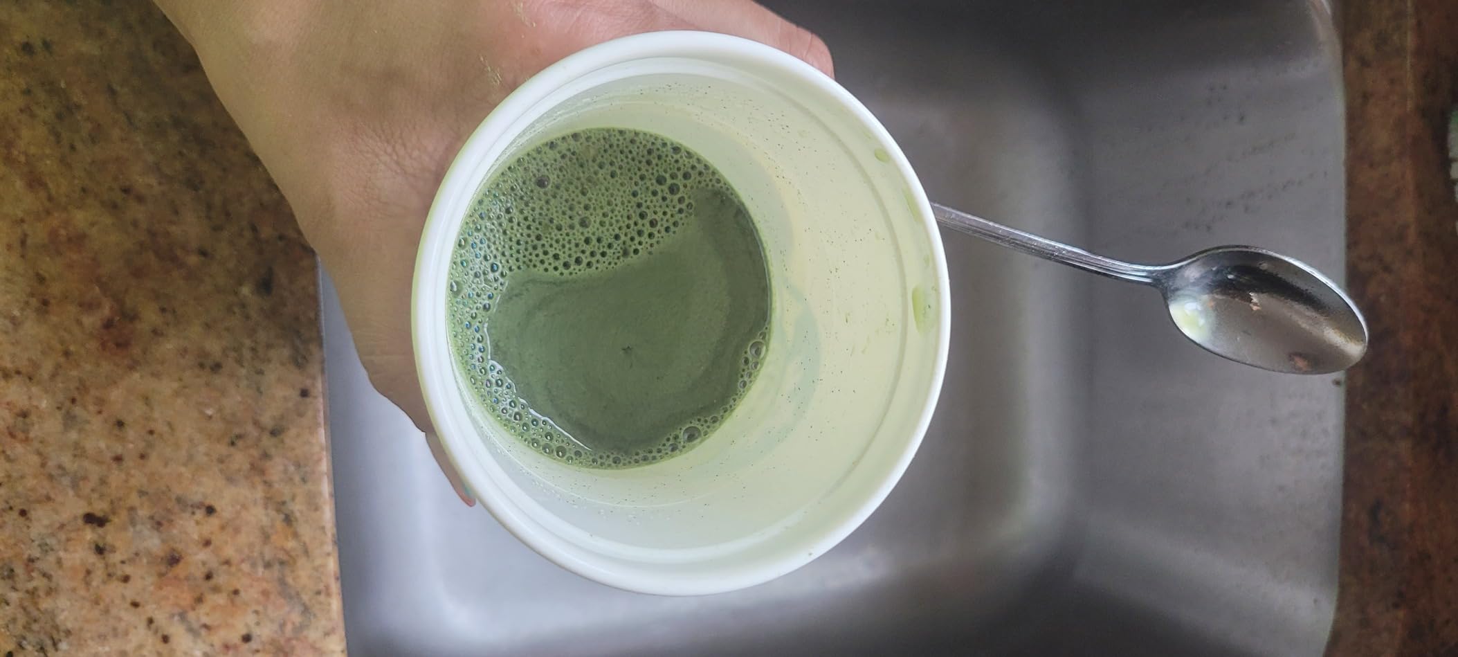 SuperGreens Powder, 40+ Organic Superfoods, Probiotics & Enzymes for Energy, Digestion, Gut Health & Bloating | Organic Fruit & Veggie Drink Mix, Daily Green Juice Smoothie Blend, Spinach, Noni Plus customer photo 1
