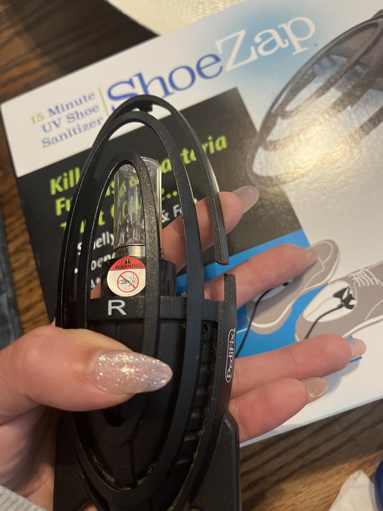 PediFix ShoeZap UV Shoe Sanitizer for Shoes, 15 Minute Cycle customer photo 2