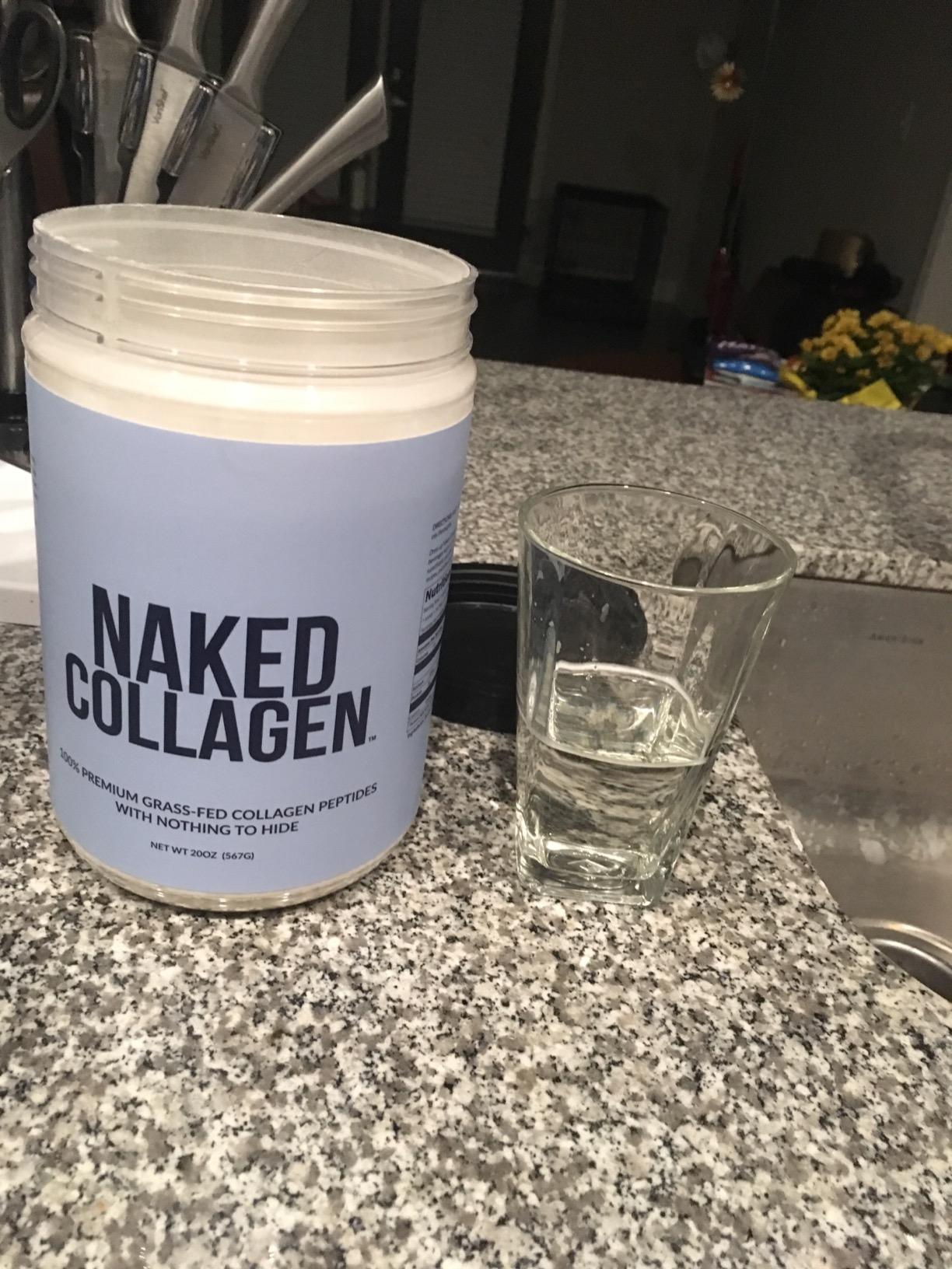 NAKED Collagen Peptides Protein Powder, 60 Servings, Pasture-Raised, Unflavored Grass-Fed Hydrolyzed Collagen Supplement, NSF Certified, Paleo Friendly, Non-GMO, Keto, Gluten Free, 20oz customer photo 2