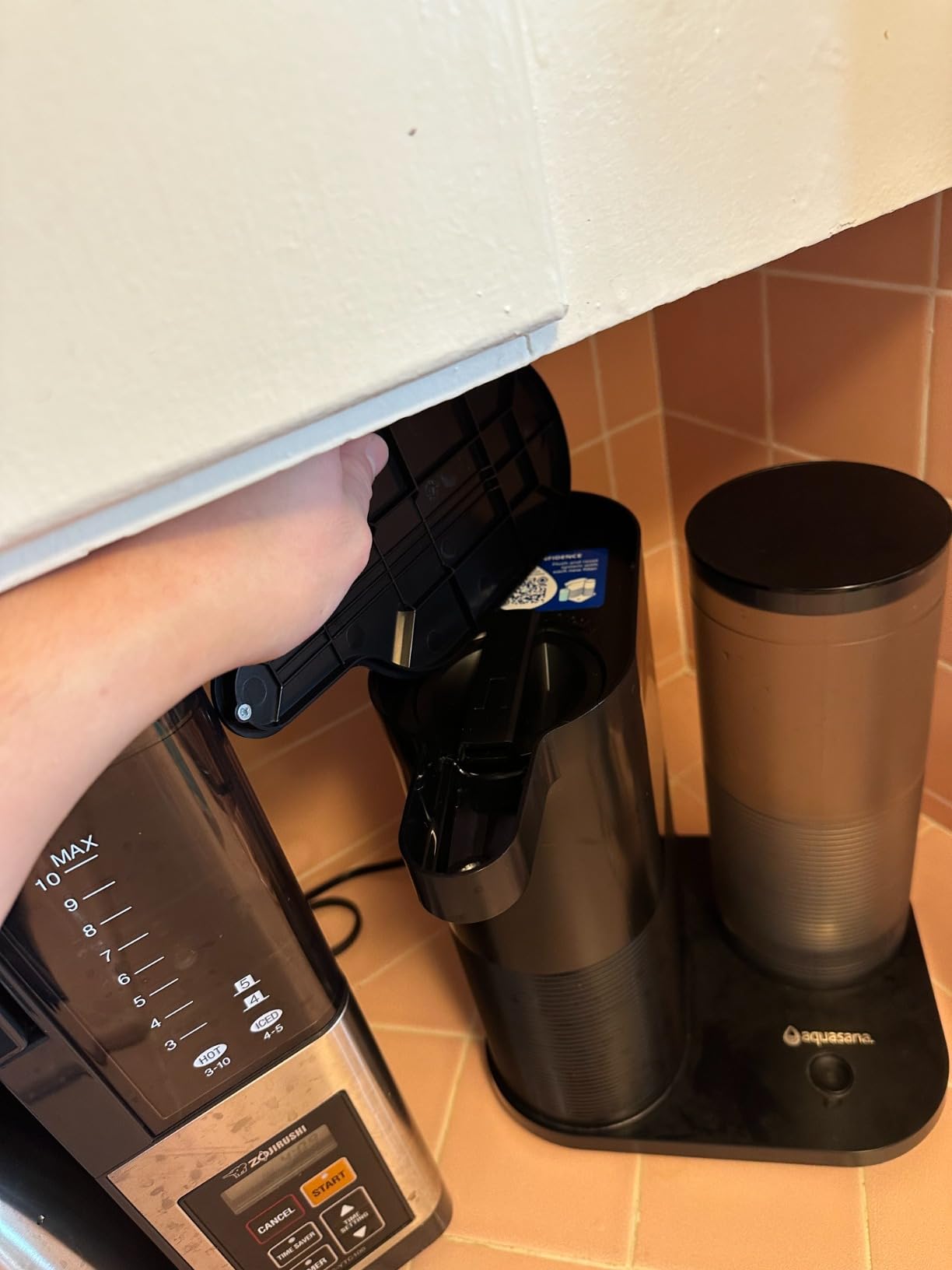 Aquasana Countertop Water Filter | Reduces Lead, PFAS & Microplastics | No Wastewater | Retains Beneficial Minerals | Filters One Glass in 8 Seconds | No Installation | 300 Gal | 1-Year Warranty customer photo 1