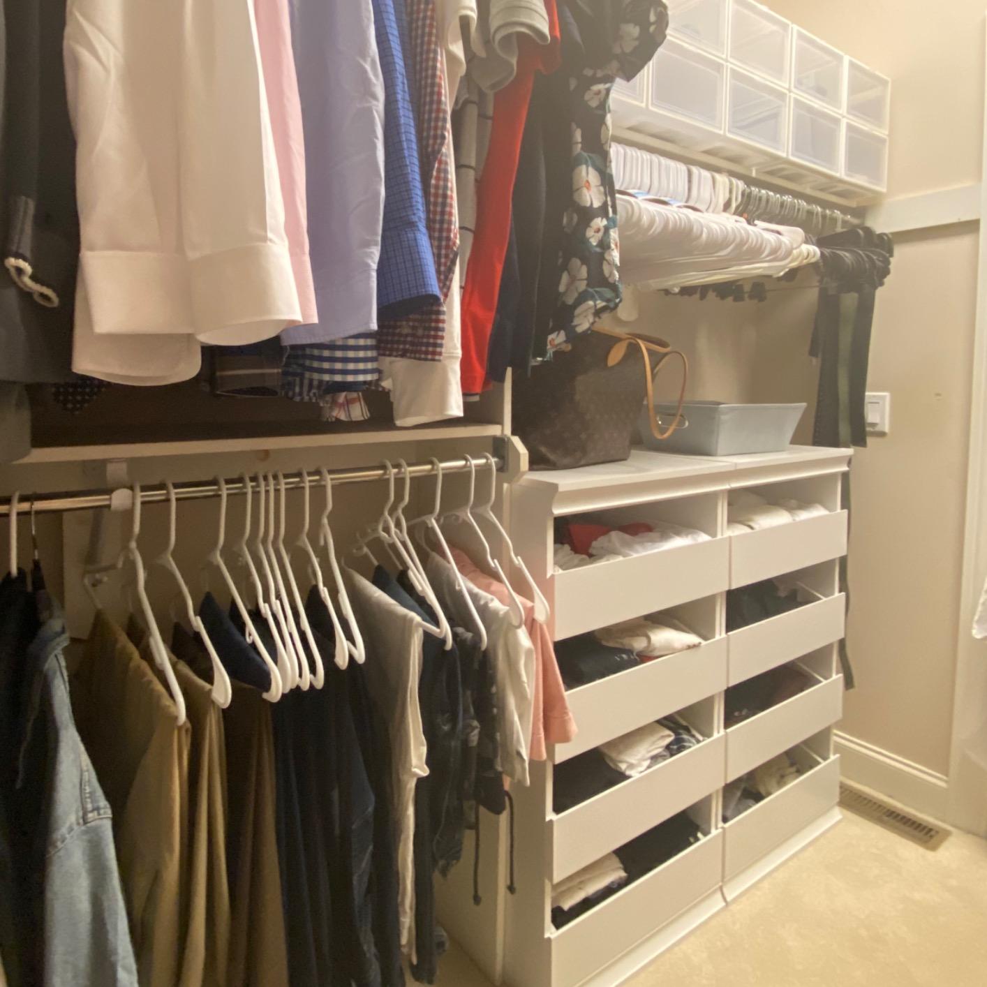 ClosetMaid Modular Storage Unit with 4 Drawers, Wood Closet Organizer, Stacking, Full Backer, Storage, Decorative Trim, White customer photo 2