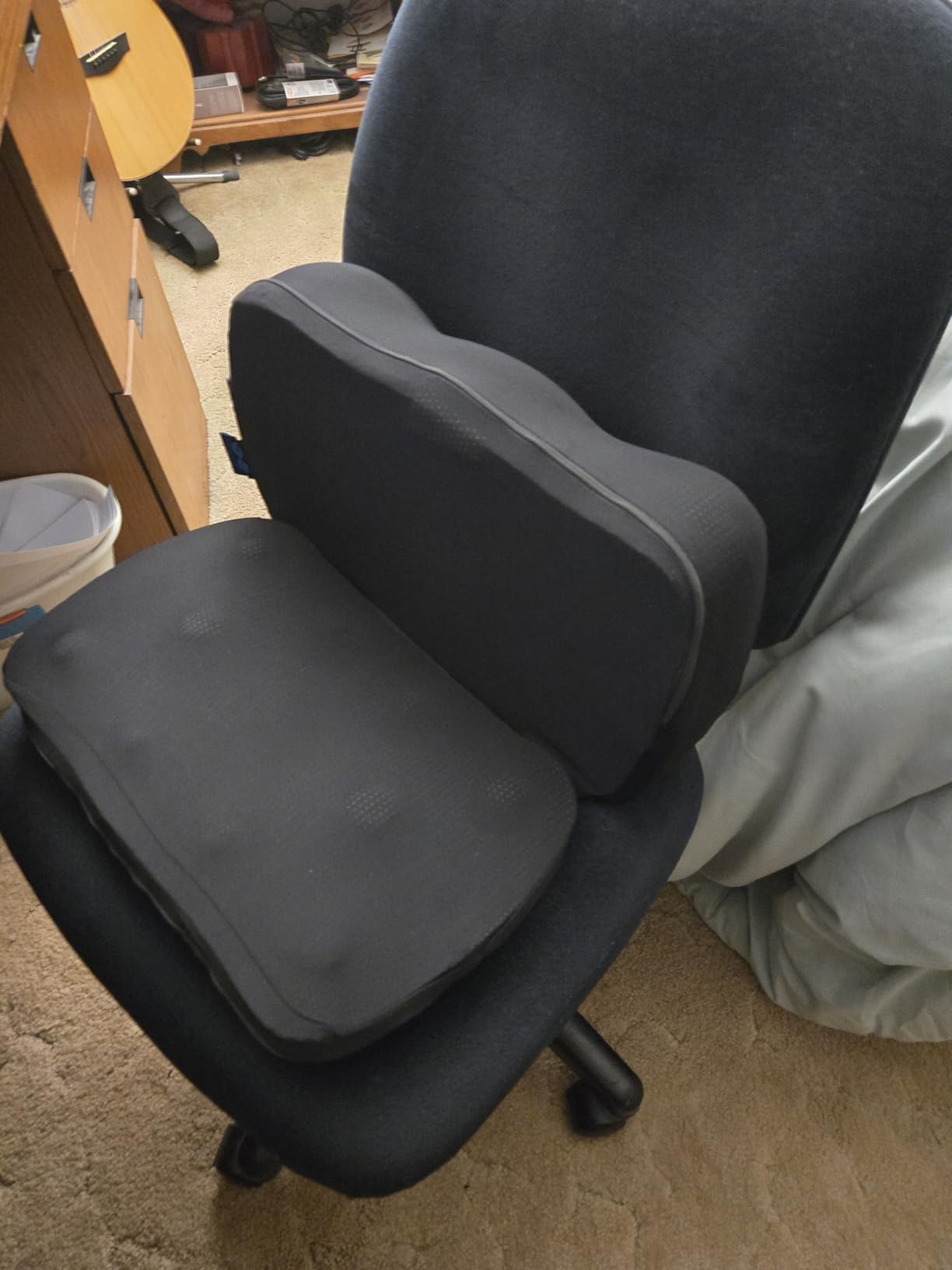 Everlasting Comfort Foot Rest for Under Desk at Work - Memory Foam Office Foot Stool & Under Desk Footrest Leg Elevation Pillow for Gaming & Home Office, Supports Posture customer photo 2