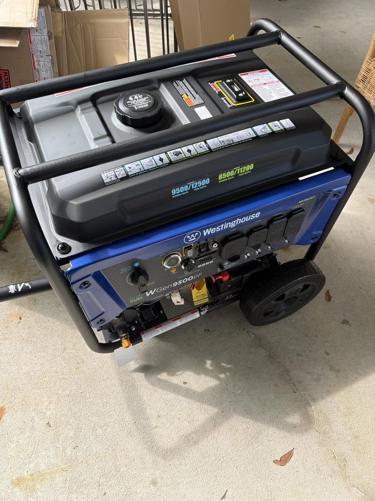 Westinghouse 12500 Watt Dual Fuel Home Backup Portable Generator, Remote Electric Start, Transfer Switch Ready, Gas and Propane Powered customer photo 1