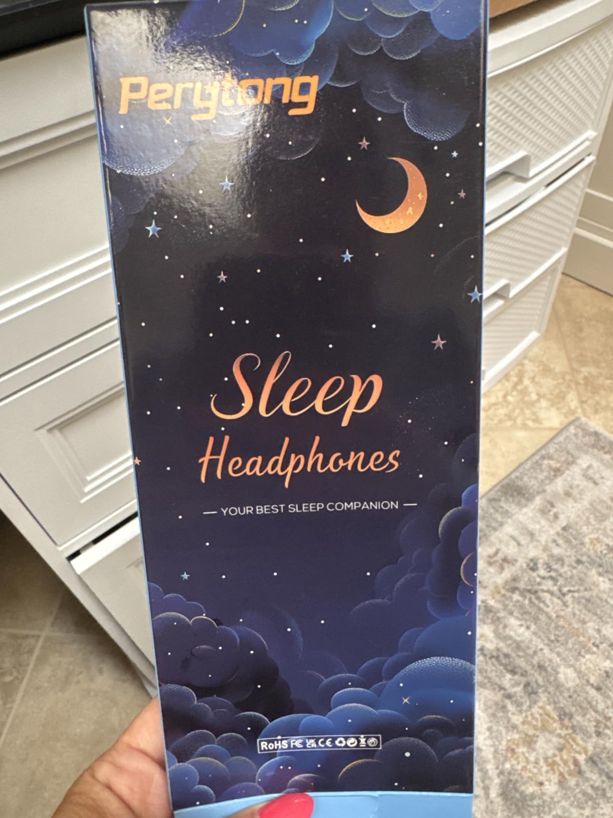Perytong Sleep Headphones Wireless Bluetooth Sports Headband Headphones customer photo 2