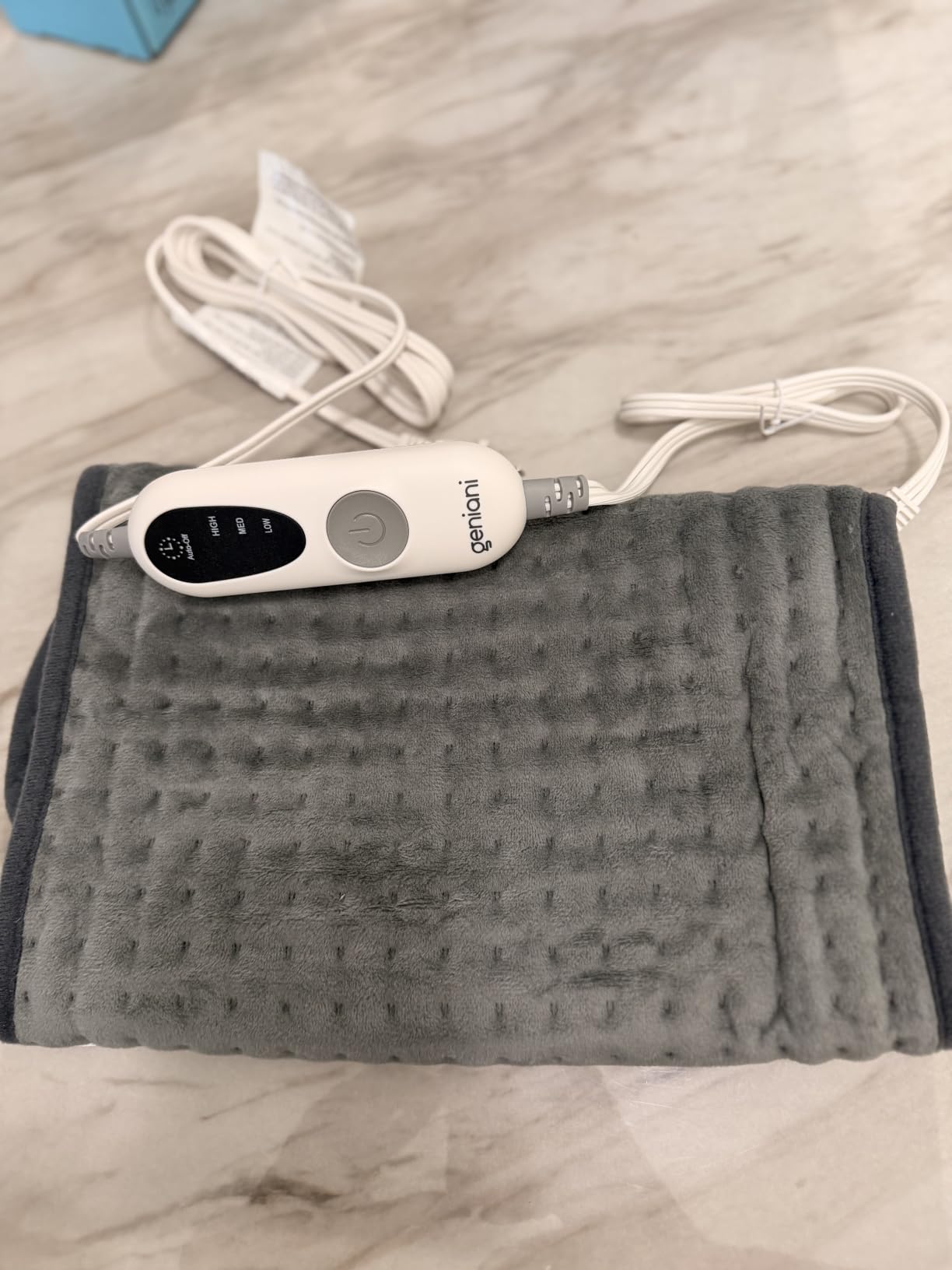 GENIANI Electric Heating Pad for Back Pain & Cramps Relief, 12