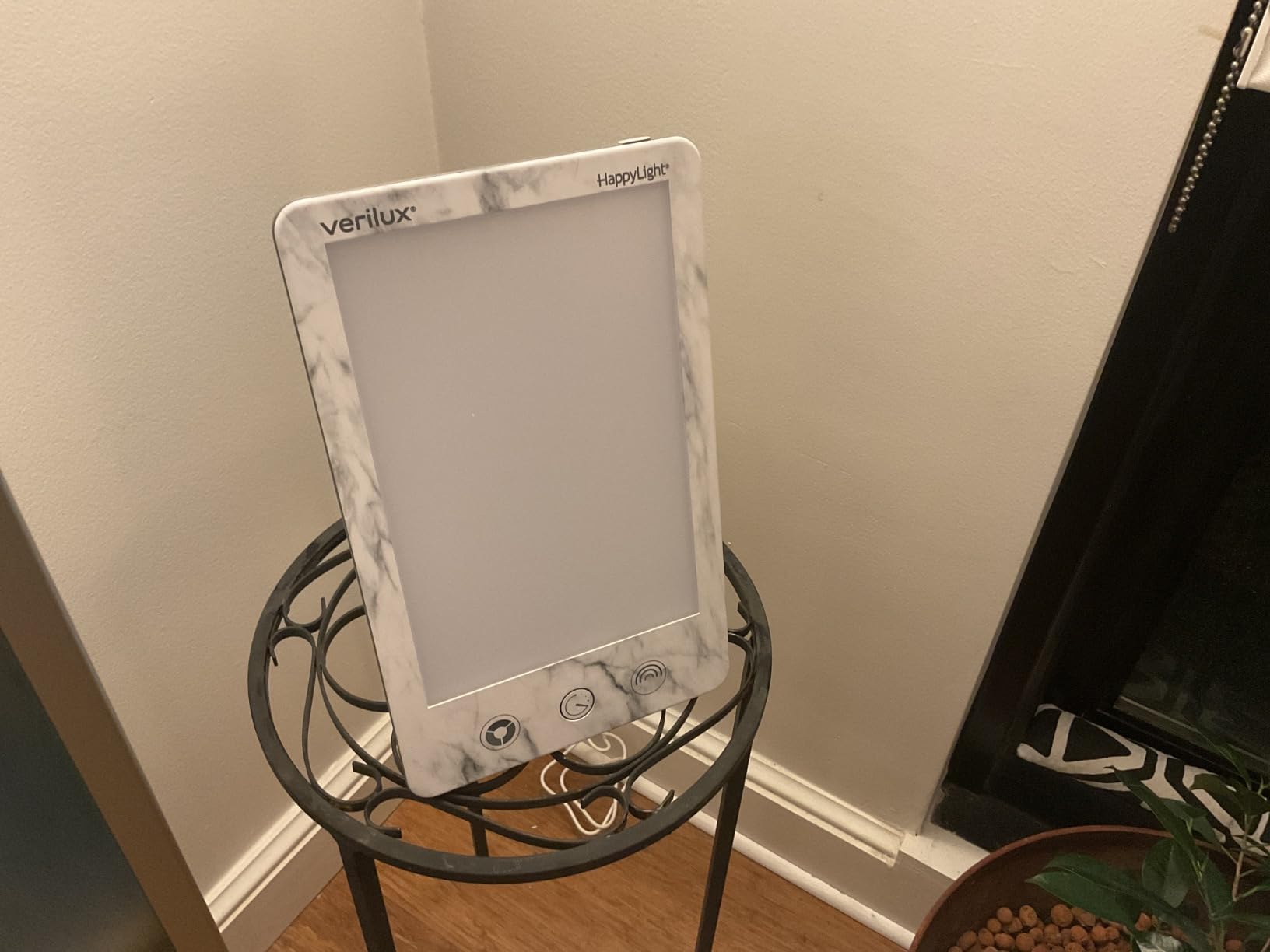 Verilux HappyLight Luxe - Light Therapy Lamp with 10,000 Lux, UV-Free, LED Bright White Light with Adjustable Brightness, Color, Countdown Timer, & Stand - Boost Mood, Sleep, Focus (White) customer photo 2