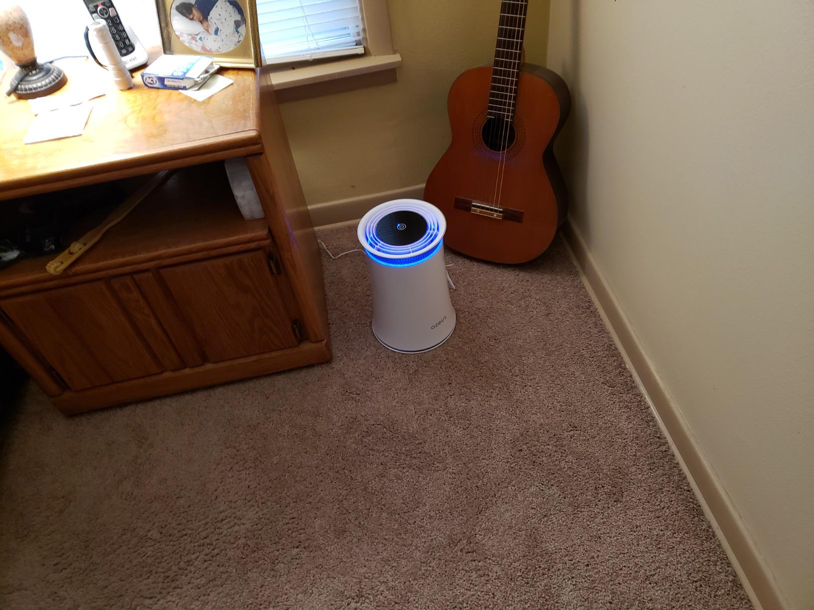 AZEUS Air Purifier for Home Pets Hair Dust in Bedroom Up Top 843 ft² H13 True HEPA Filter, 25db Filtration System Cleaner Odor Eliminators, Ozone Free, Remove 99.97% Dust Smoke VOCs customer photo 2