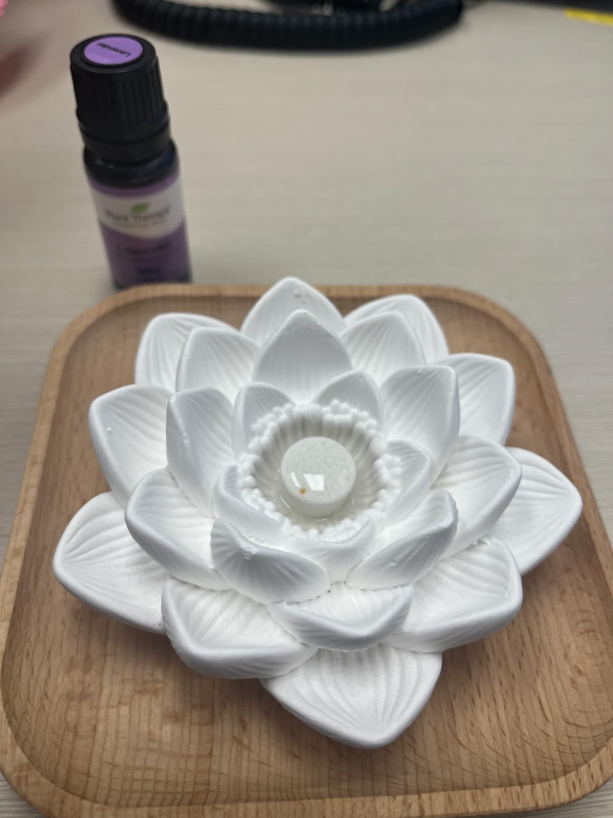 Plant Therapy Passive Lotus Flower Aromatherapy Essential Oil Diffuser | A Chic and Natural Home, Office, and Travel Essential Oil Diffuser customer photo 1