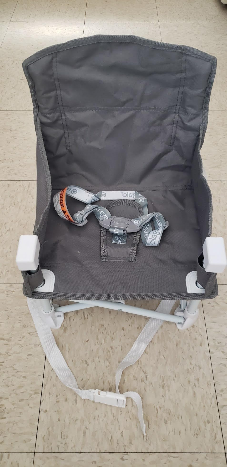Regalo My Chair 2-in-1 Baby High Chair & Portable Travel Booster Seat, High Chair for Babies & Toddlers, Oversized Tray with Cup Holder, Gray customer photo 2