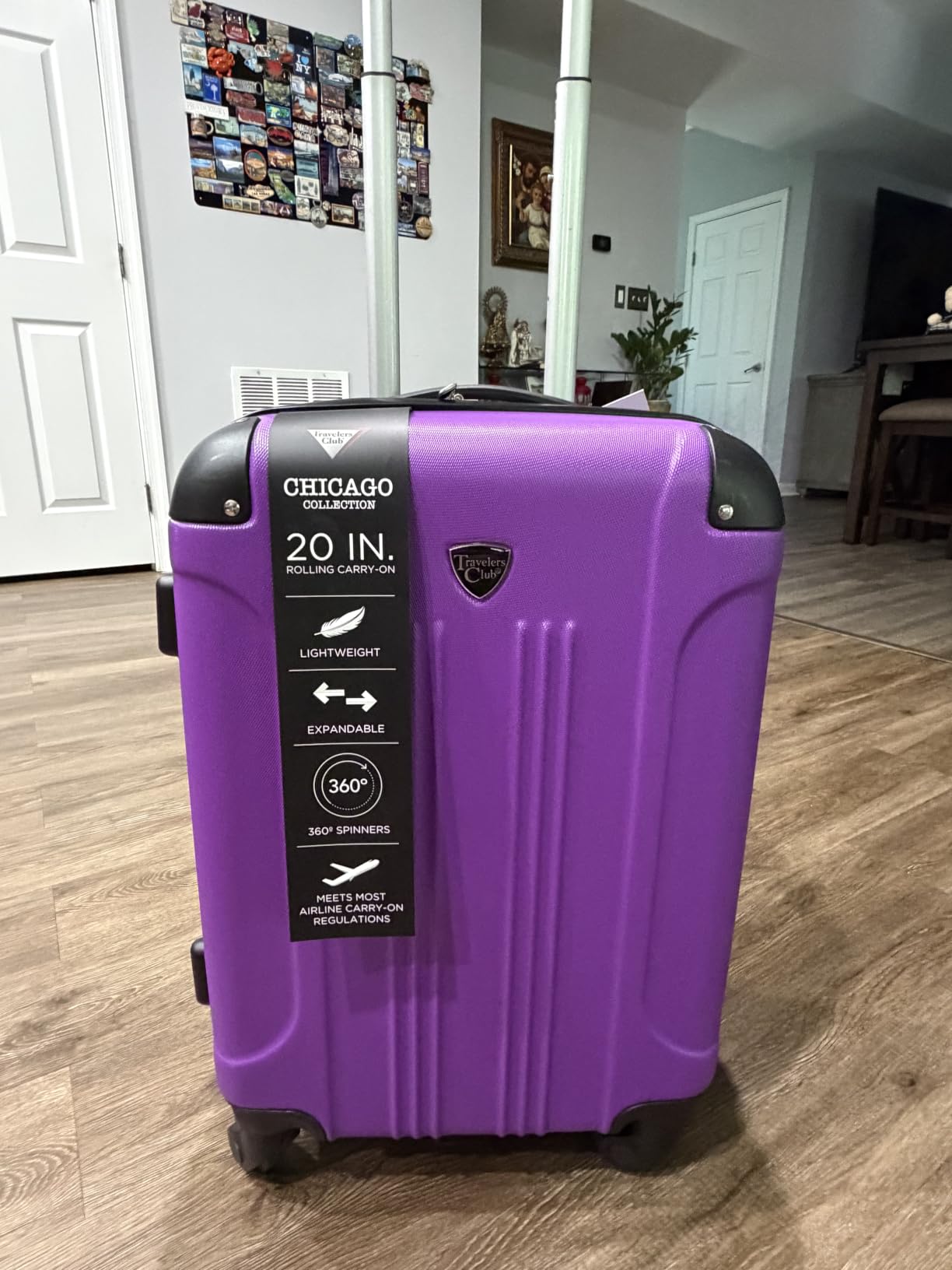 Travelers Club Chicago Hardside Expandable Spinner Luggage, Rose Gold, 3 Piece Set customer photo 2