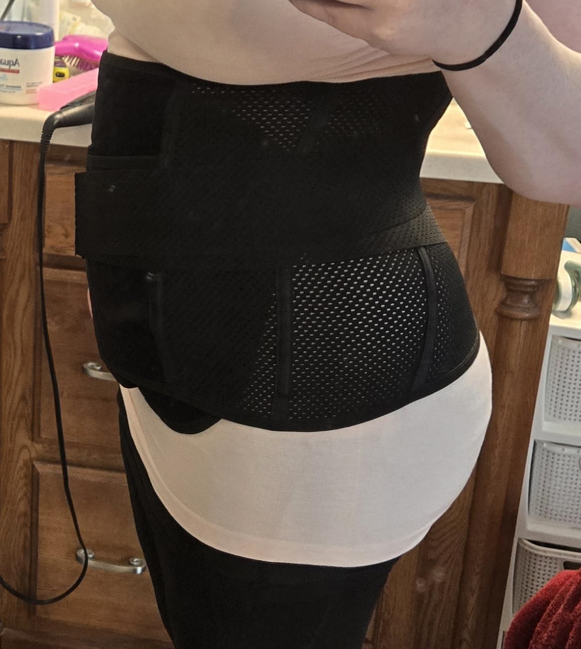 Postpartum Girdle C-Section Recovery Belt Belly Wrap Belly Band | Postpartum Belly Band Post Surgery Pregnancy Belly Support Band Abdominal Binder Shapewear Back Support customer photo 1
