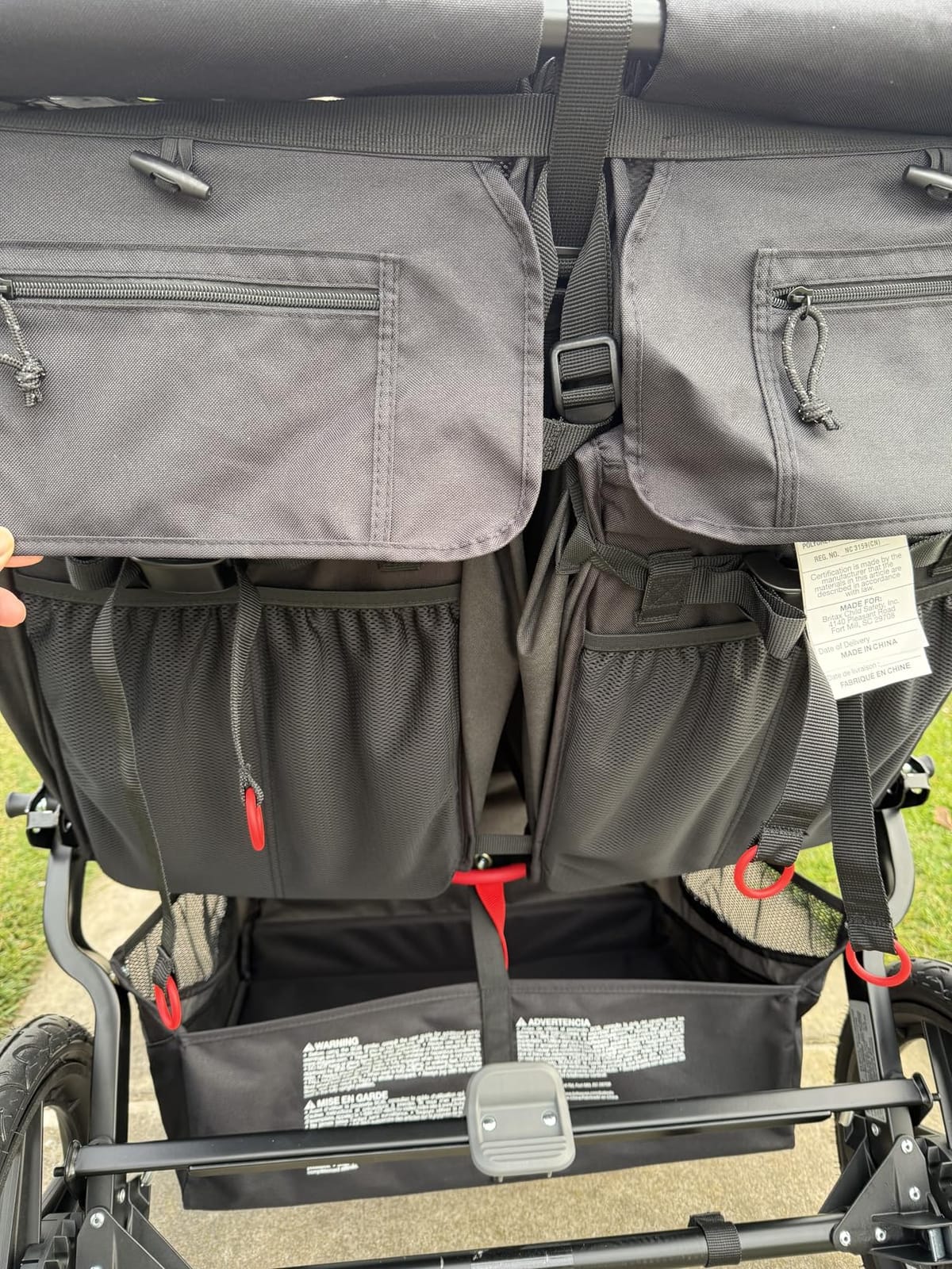BOB Gear Revolution Flex 3.0 Jogging Stroller - Graphite Black | All Terrain Stroller With Mountain-Bike-Style Suspension & Air-Filled Tires; Car Seat Compatible customer photo 2