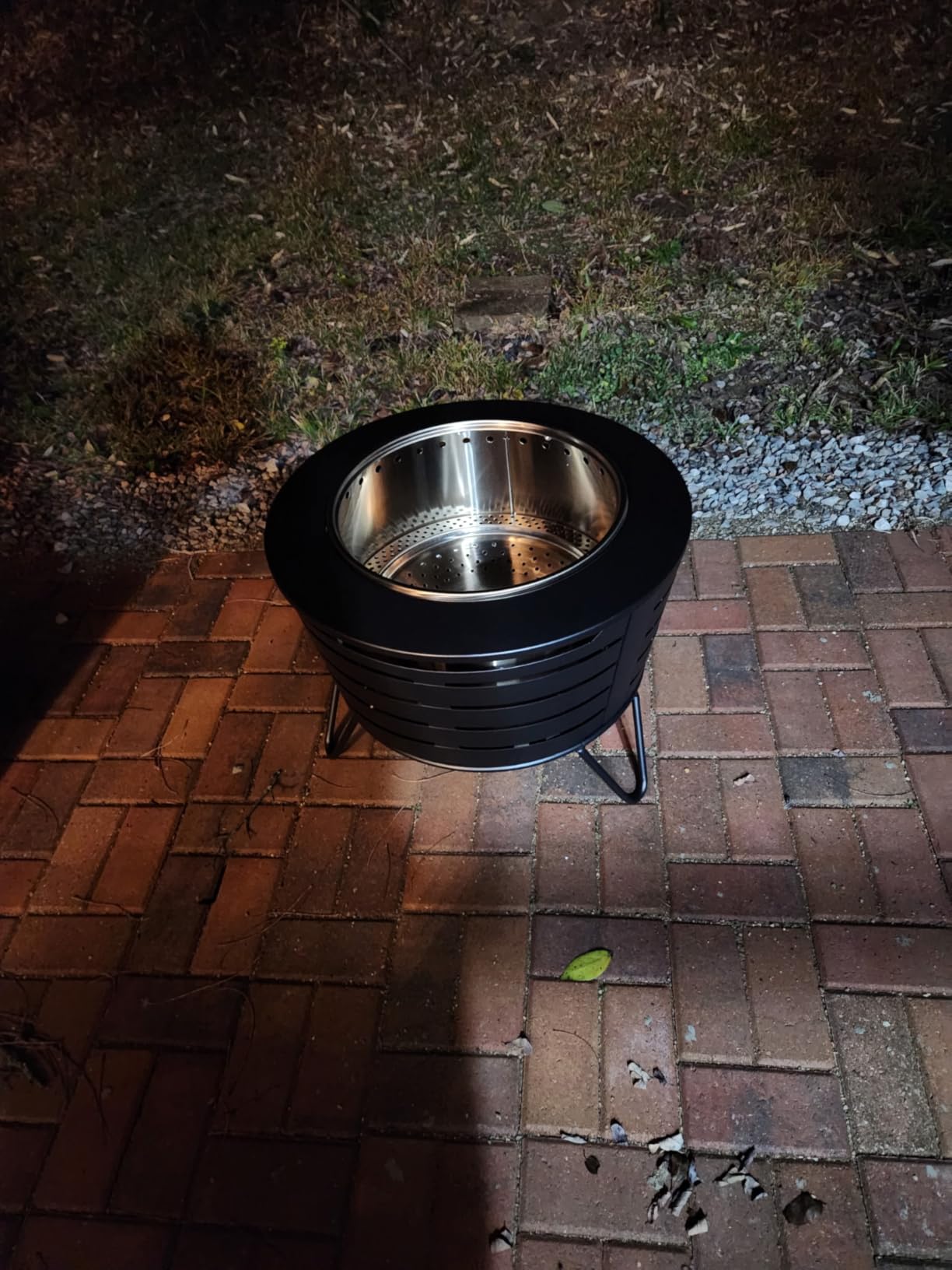 TIKI Patio Smokeless Fire Pit, 25 in Wood Burning Fire Pit with Cover customer photo 2