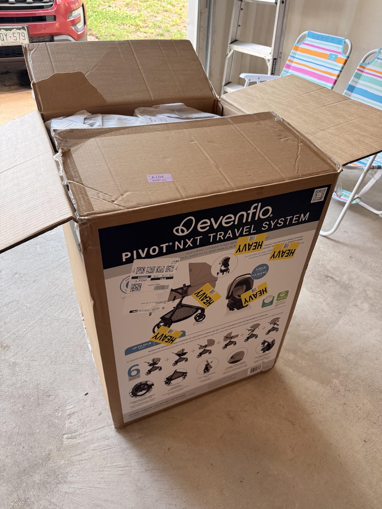 Evenflo Pivot NXT Travel System with LiteMax NXT Preemie and Infant Car Seat | 6 Modes of Use, Rear-Facing Lightweight Car Seat for Infants & Preemie 3-30 lbs, Stroller up to 50 lbs (Latte Tan) customer photo 2