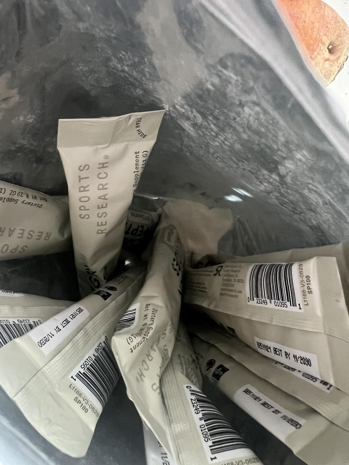 Sports Research Collagen Peptides Protein Powder, 3.9oz (Unflavored) | 11g Grass-Fed Collagen per Scoop - Hair, Skin & Joint Support - Easy to Mix in Coffee & Shakes - 10 Servings customer photo 1