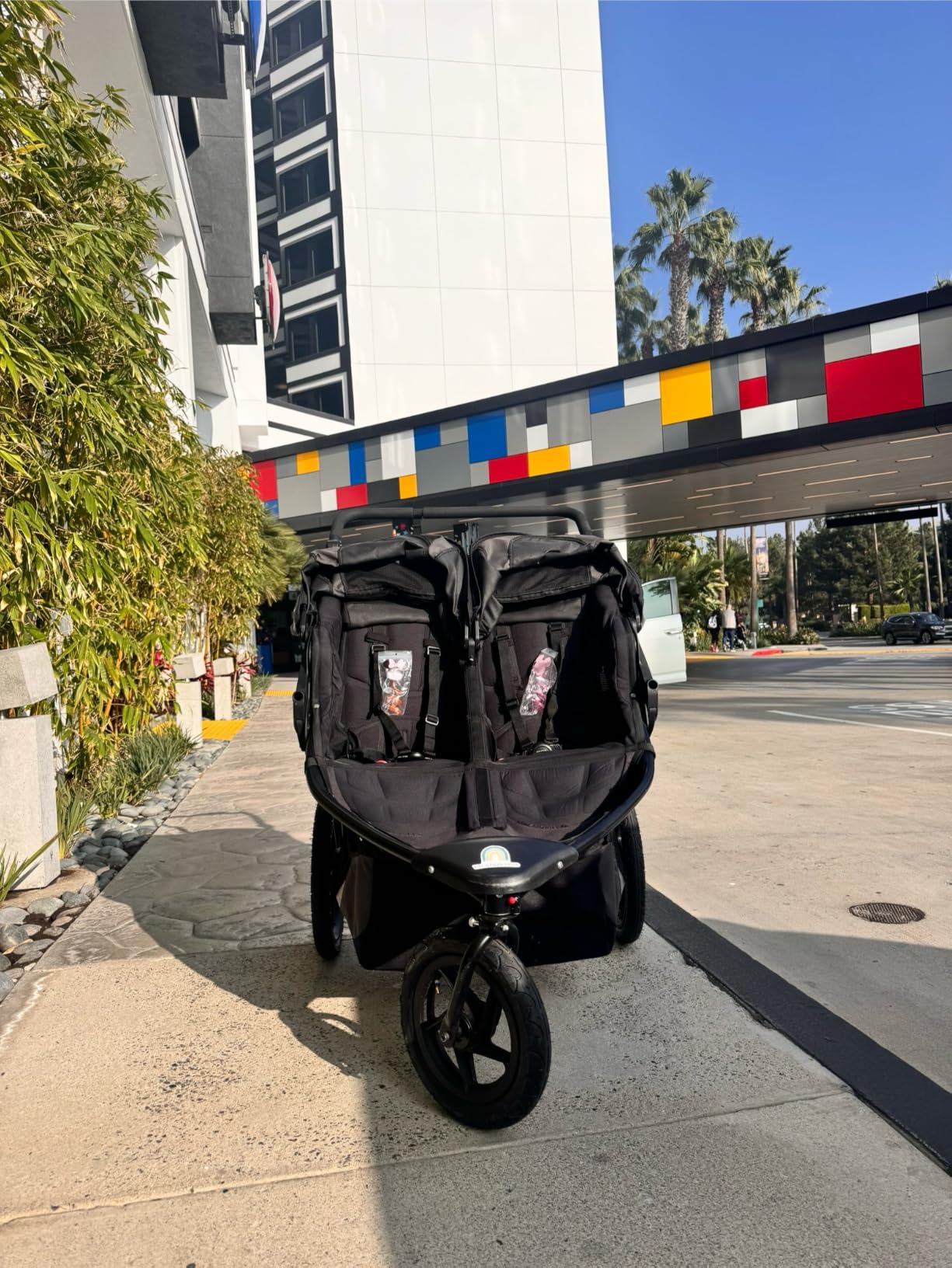 BOB Gear Revolution Flex 3.0 Duallie Jogging Stroller, Graphite Black, Versatile Double Jogger Stroller, All Terrain Stroller With Advanced Suspension and Air-Filled Tires, Car Seat Compatible customer photo 2