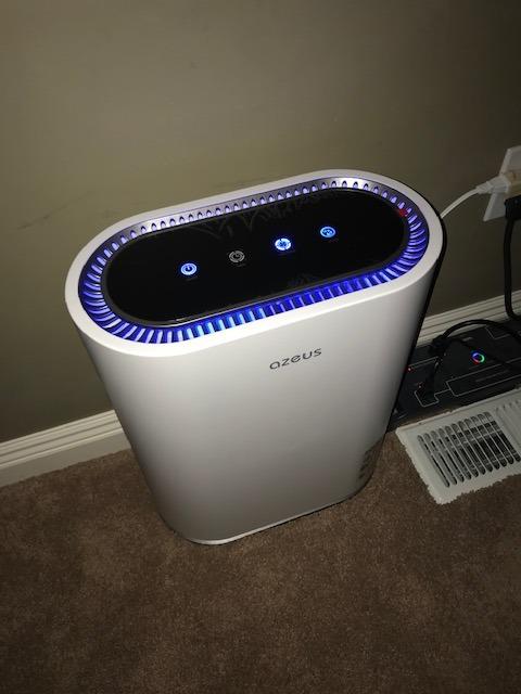AZEUS Air Purifier for Home Large Room Up to 2000 sq ft, H13 HEPA Filter, Smoke Odor Eliminator, Pollen, Dust, Pet Dander, Allergies, with Timer, 20dB Quiet, White customer photo 1